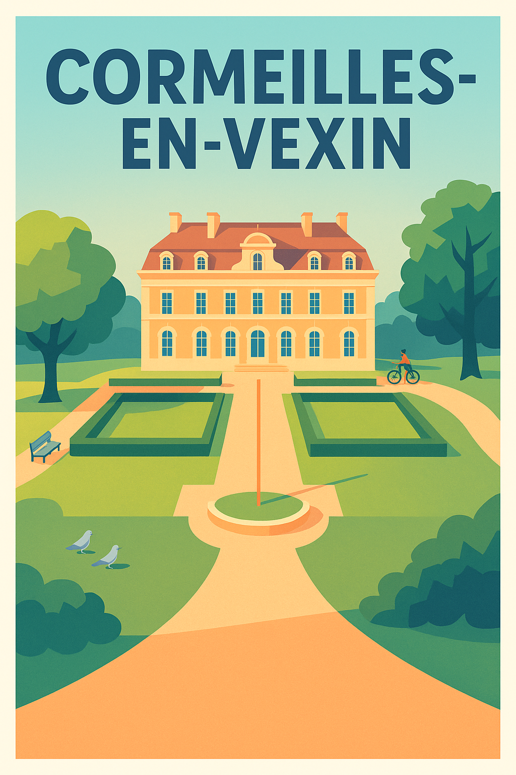 Affiche de Cormeilles-en-Vexin - Élégance et sérénité au cœur du Vexin