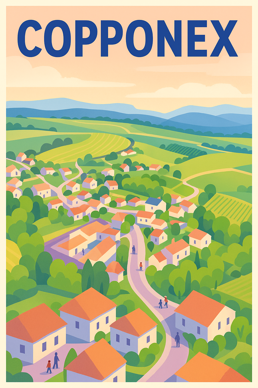 Affiche de Copponex - Charme bucolique d'un village paisible