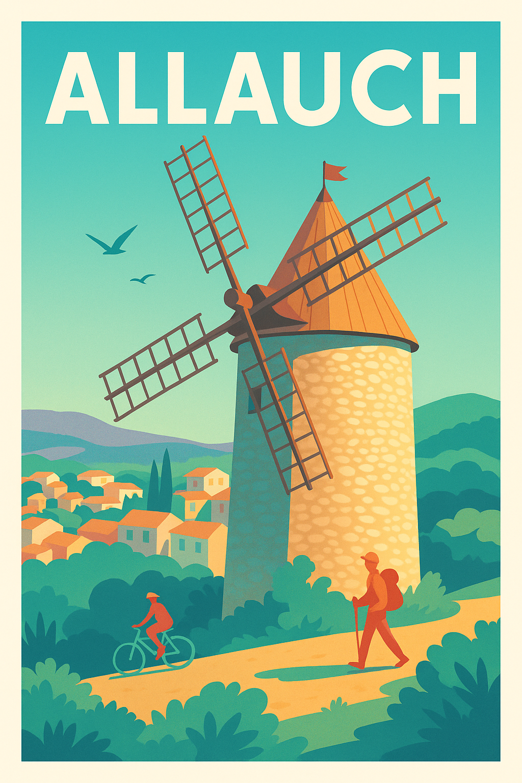 Affiche de Allauch - Entre nature et patrimoine provençal