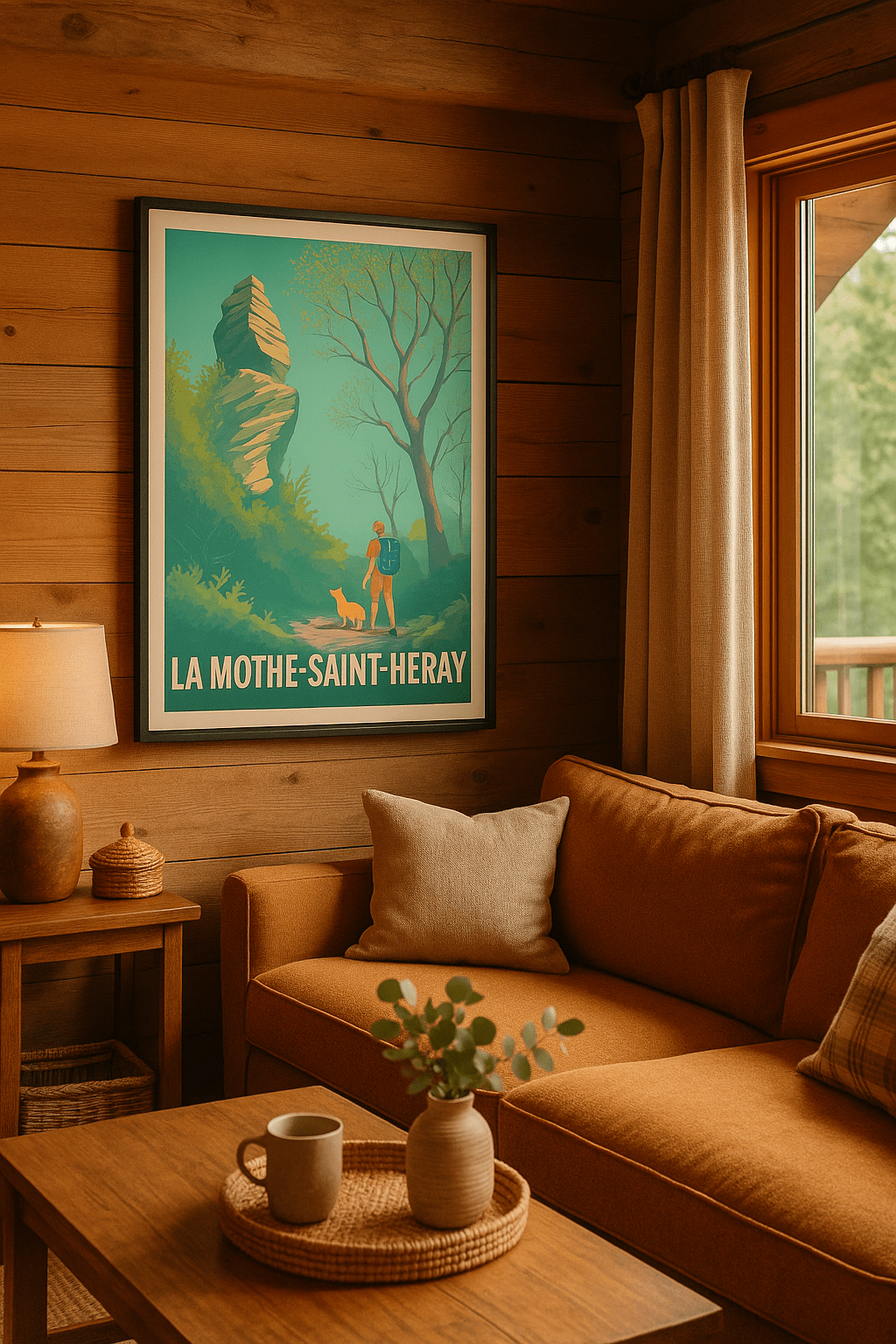 Deux-Sèvres France Affiche de La Mothe-Saint-Héray - Évasion Nature et Randonnée