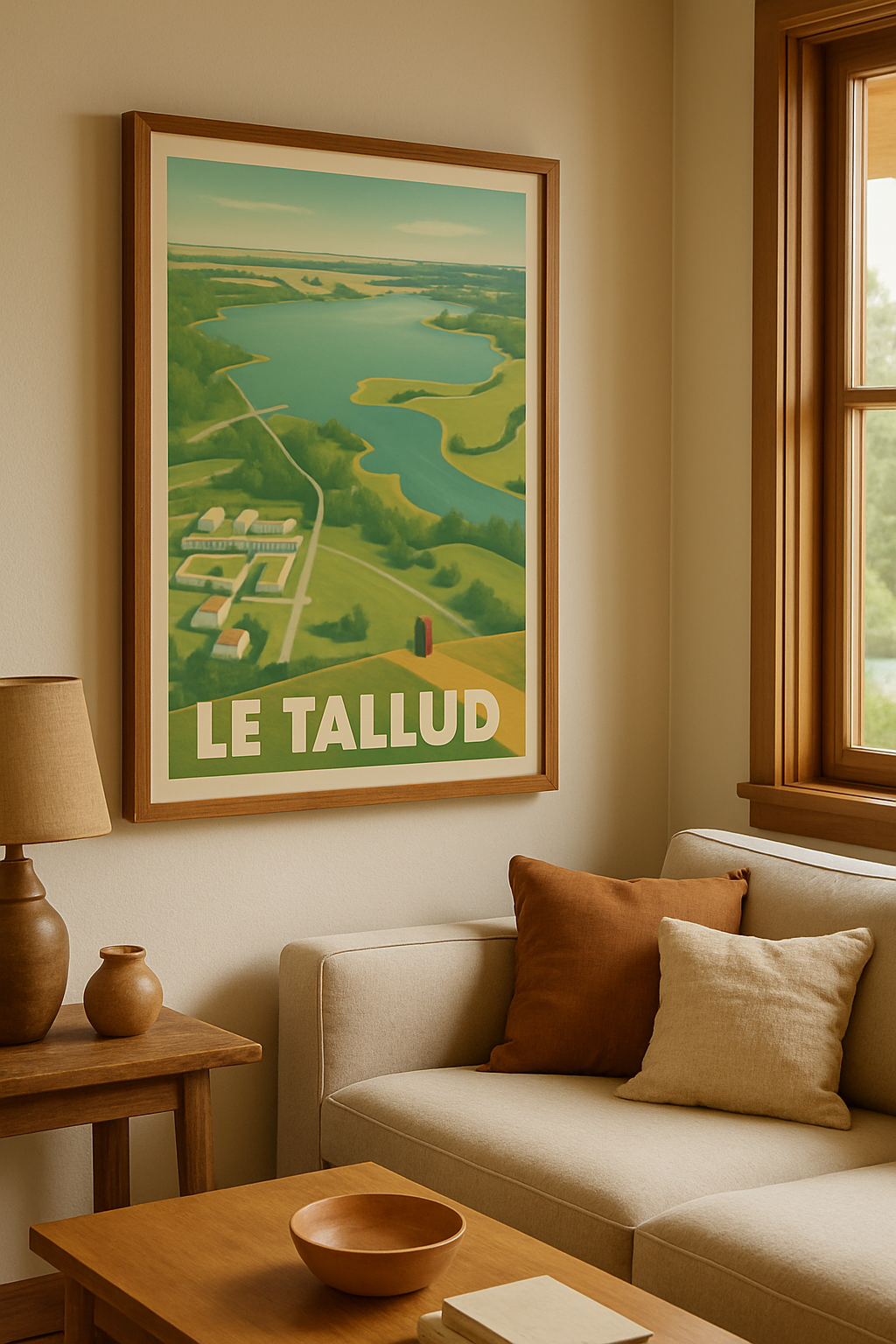 Deux-Sèvres France Affiche de Le Tallud - Aventure et sérénité au bord de la Sèvre