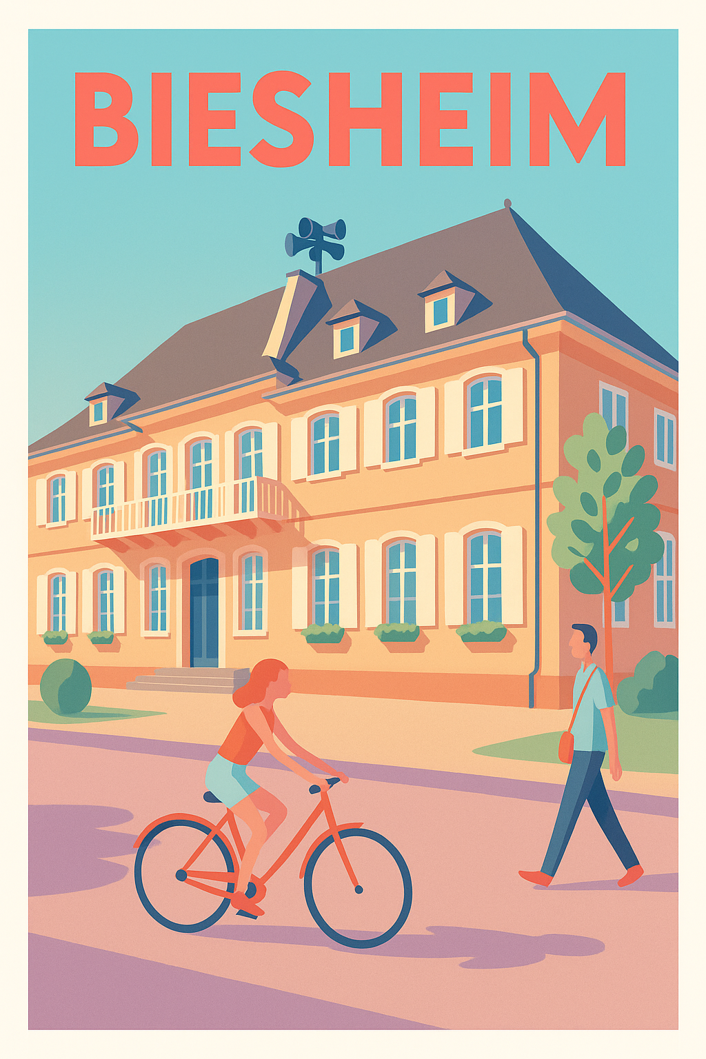 Affiche de Biesheim - Charme et quiétude alsacienne