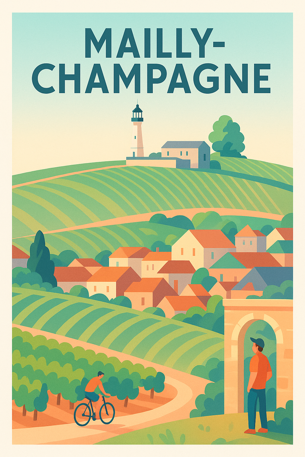 Affiche de Mailly-Champagne - Flânerie au cœur des vignobles champenois