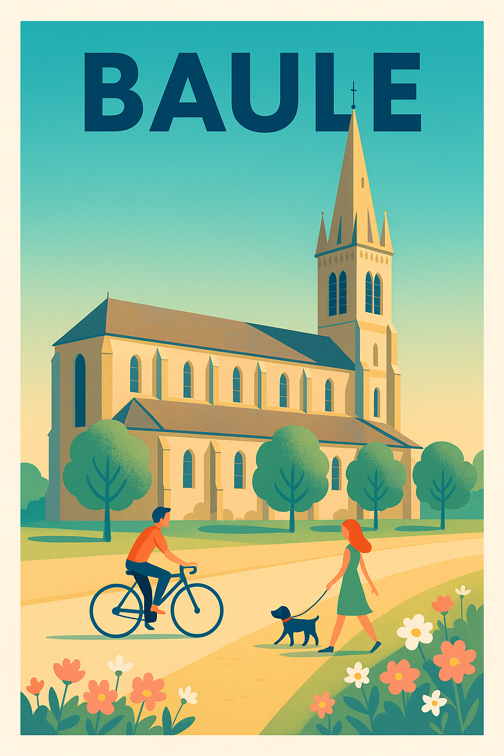 Affiche de Baule - Promenade bucolique au cœur de la ville