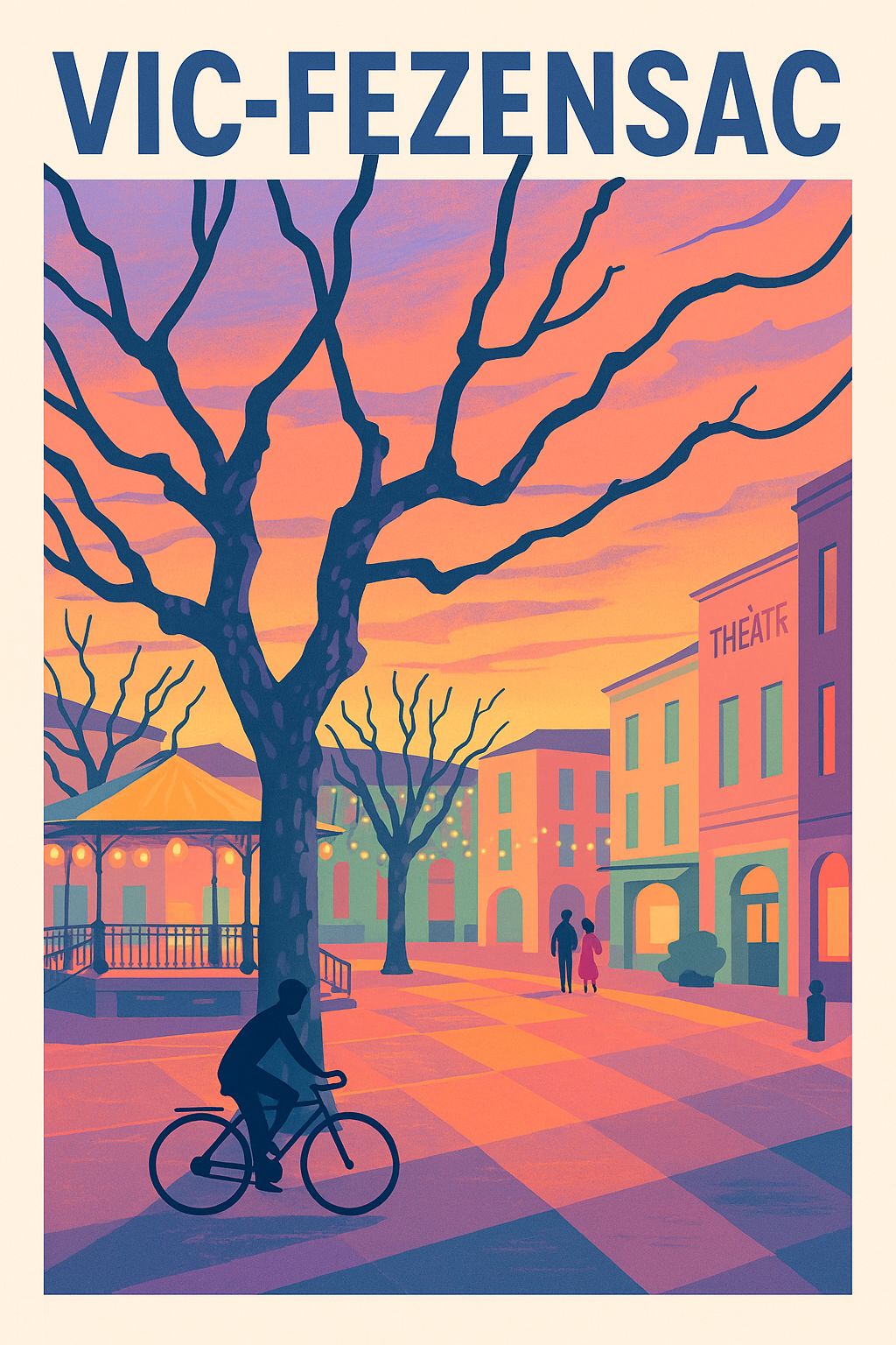 Affiche de Vic-Fezensac - Charme et Douceur du Sud-Ouest