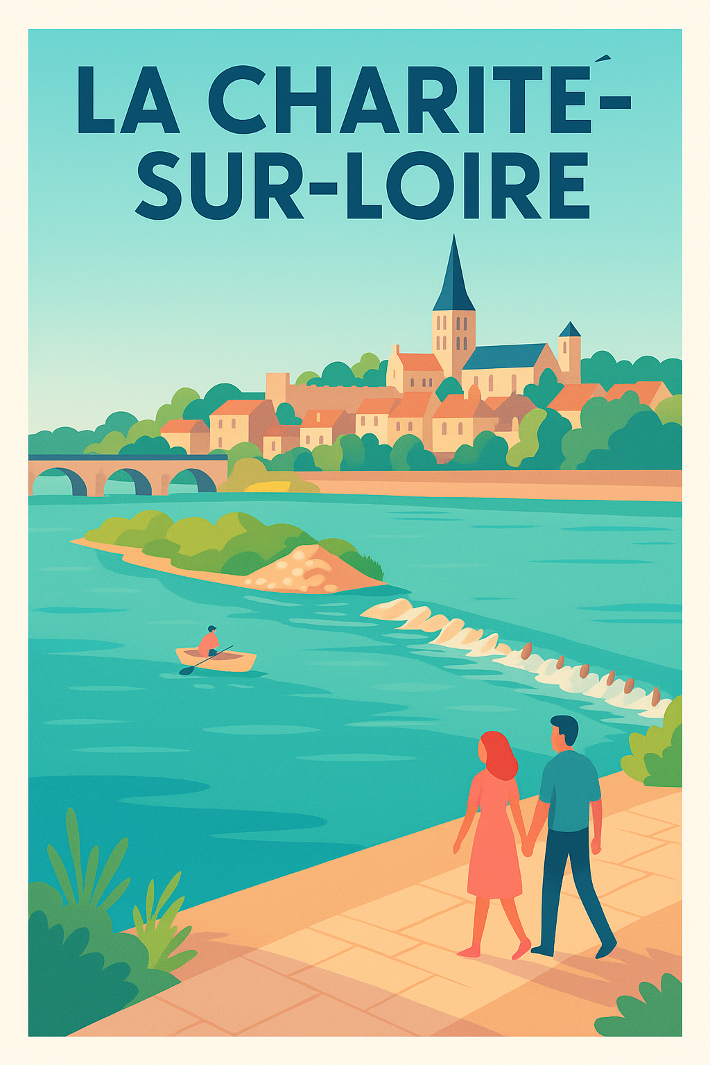 Affiche de La Charité-sur-Loire - Une escapade romantique au bord de la Loire