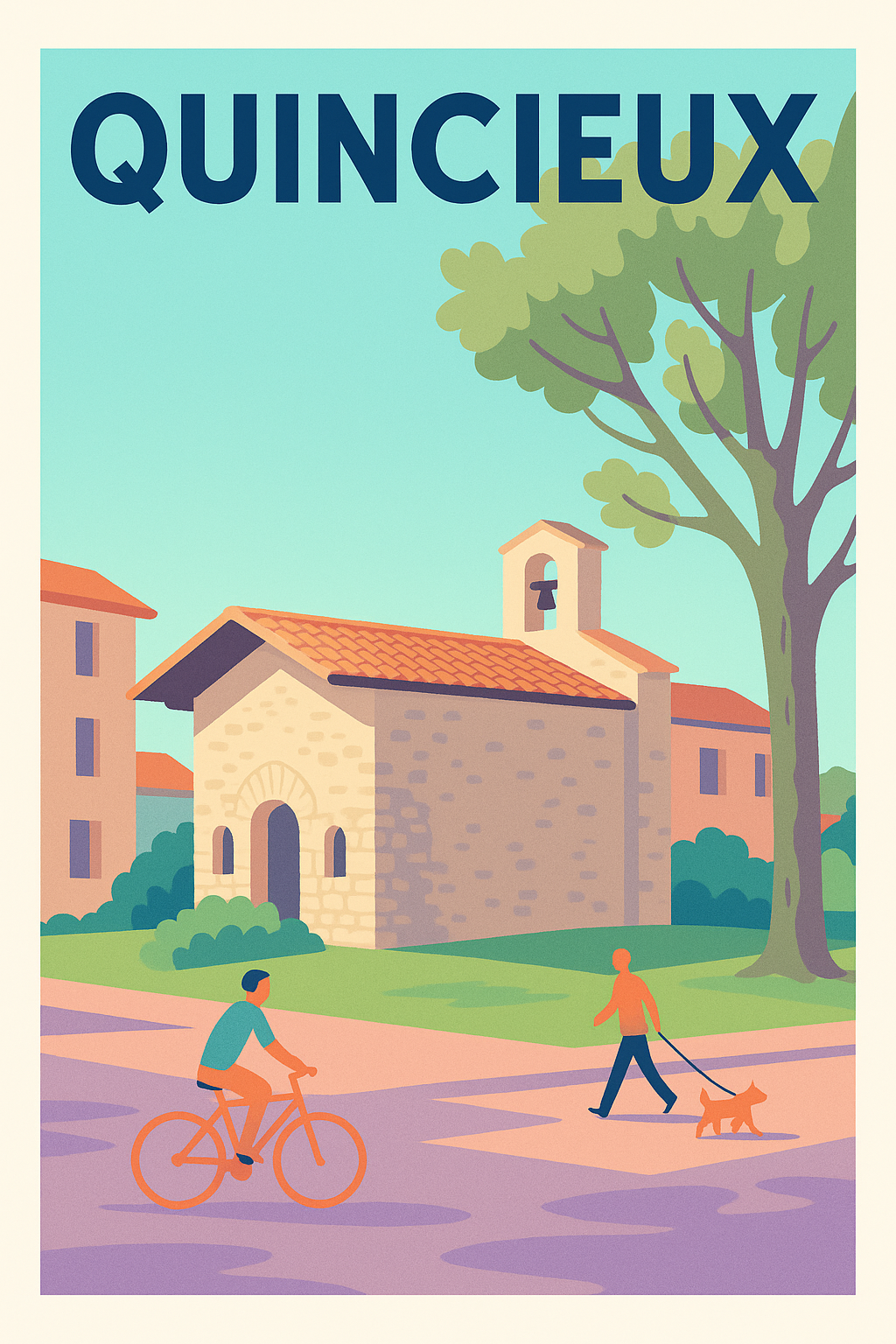Affiche de Quincieux - Tranquillité et charme campagnard