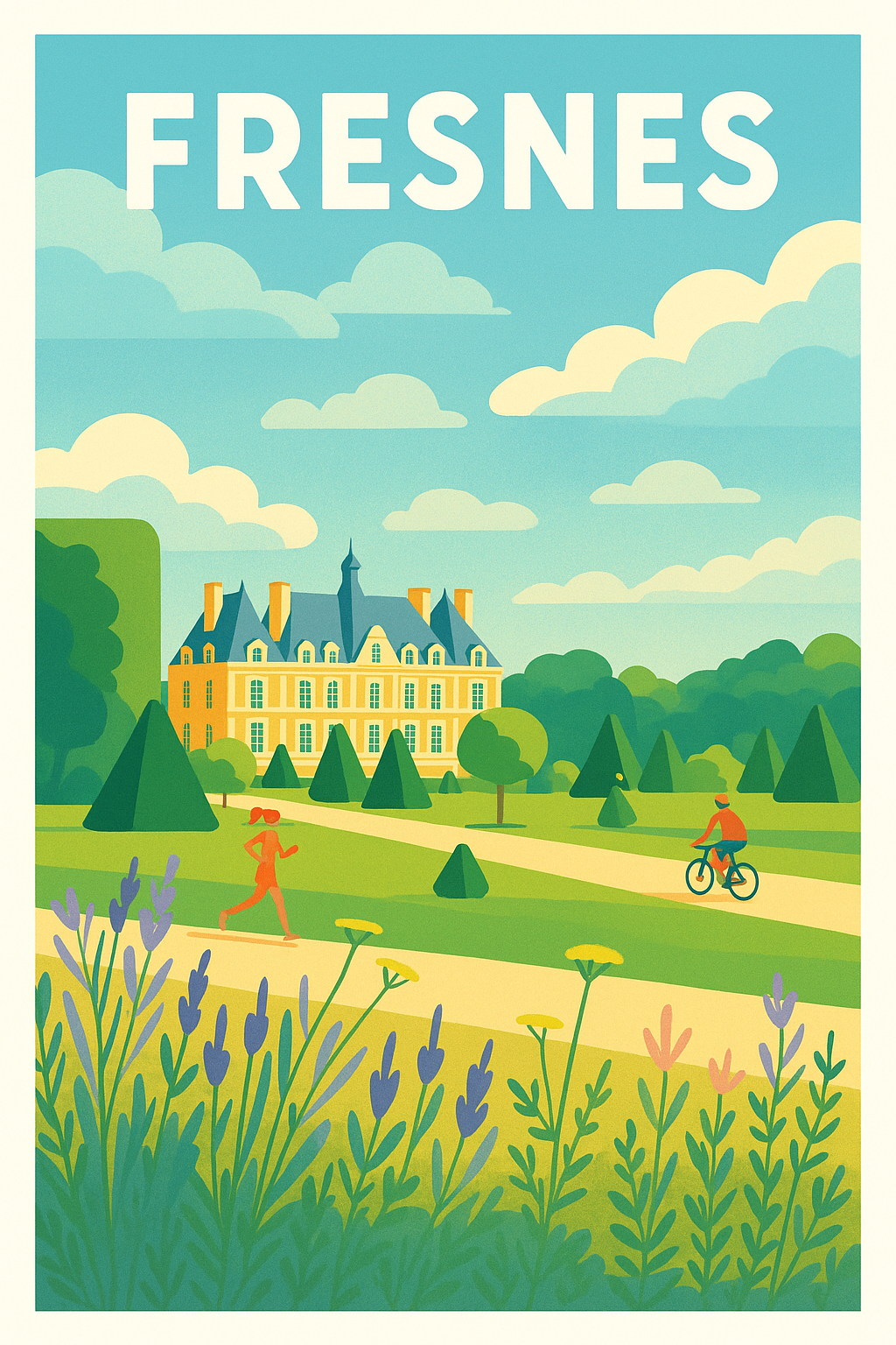 Affiche de Fresnes - Évasion nature et patrimoine