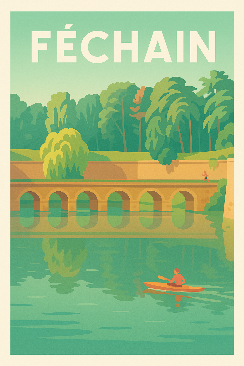 Affiche de Féchain - Détente au fil de l'eau et paysages apaisants