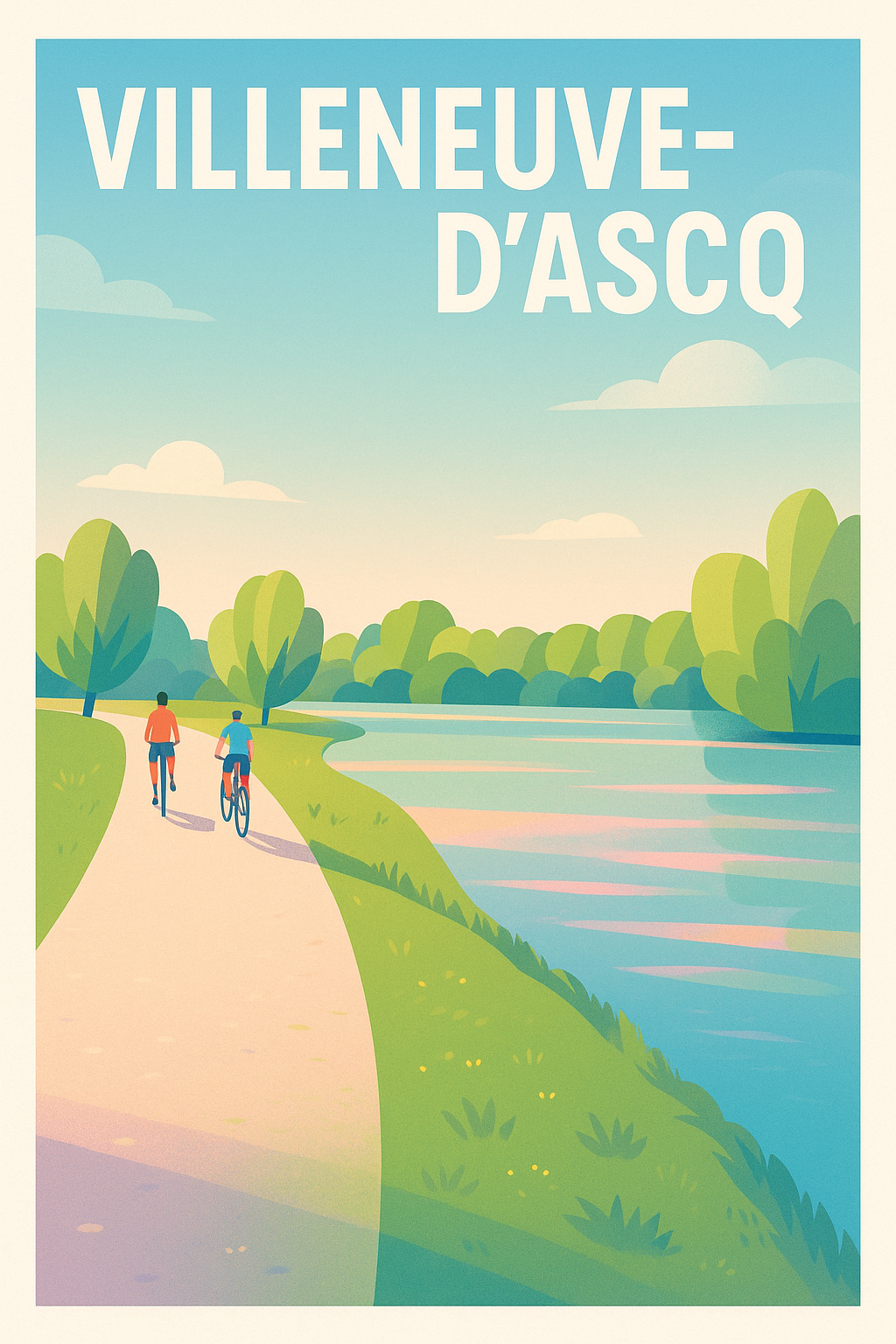 Affiche de Villeneuve-d'Ascq - Harmonie nature et détente