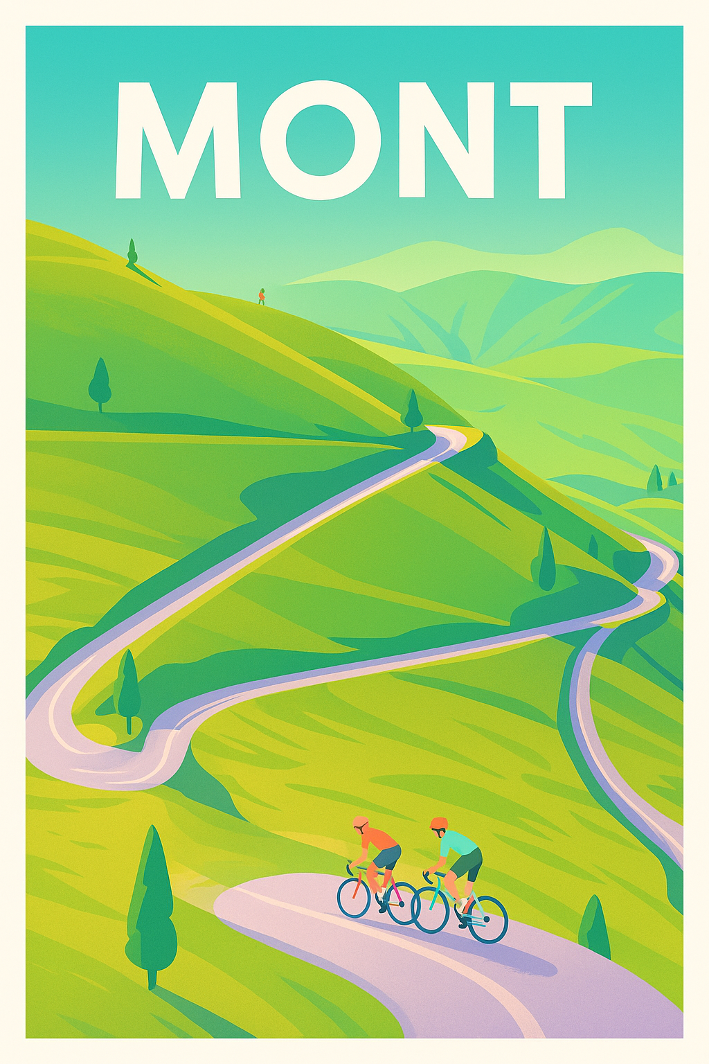Affiche de Mont - L'appel des sommets à vélo