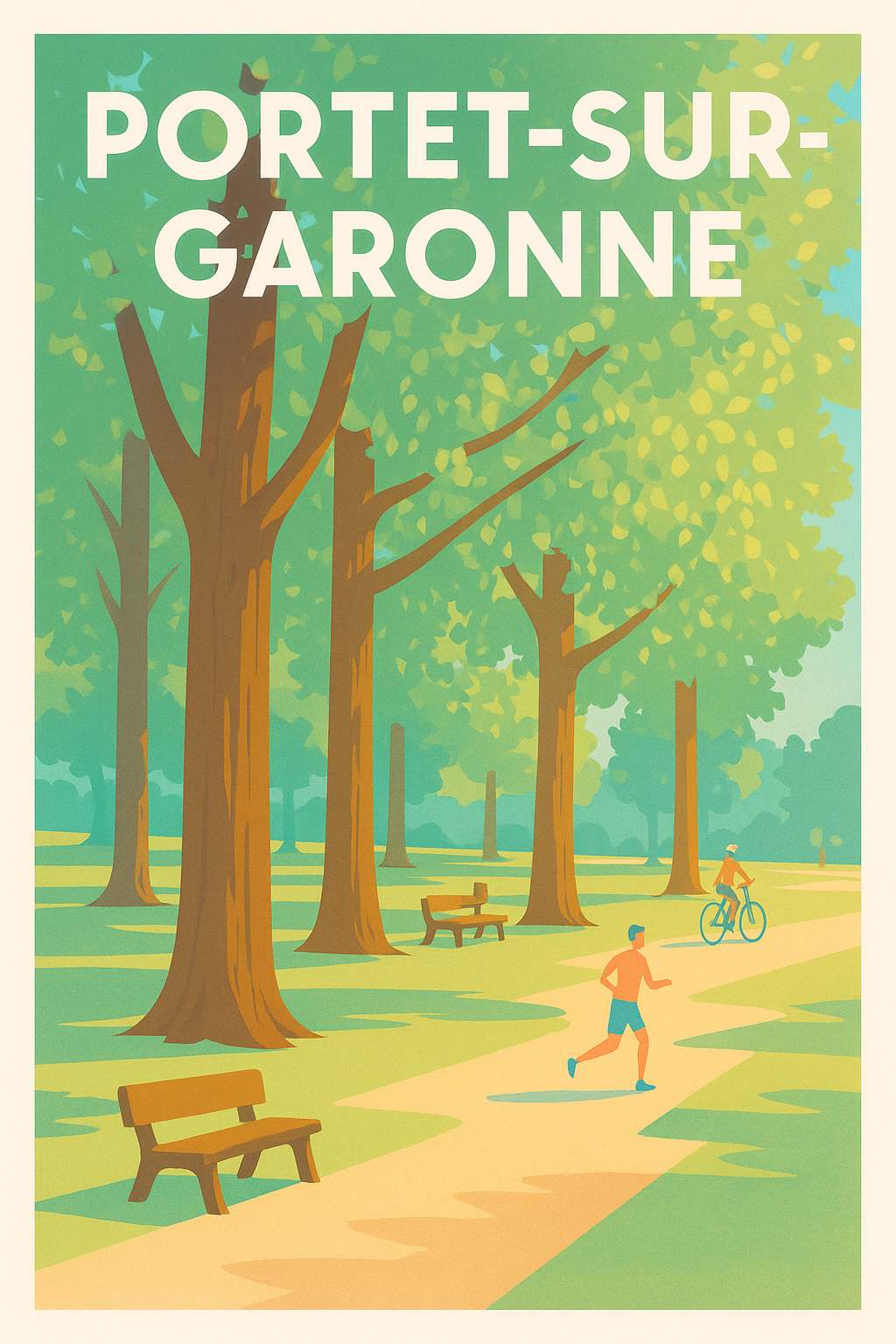 Affiche de Portet-sur-Garonne - Harmonie et nature au grand air