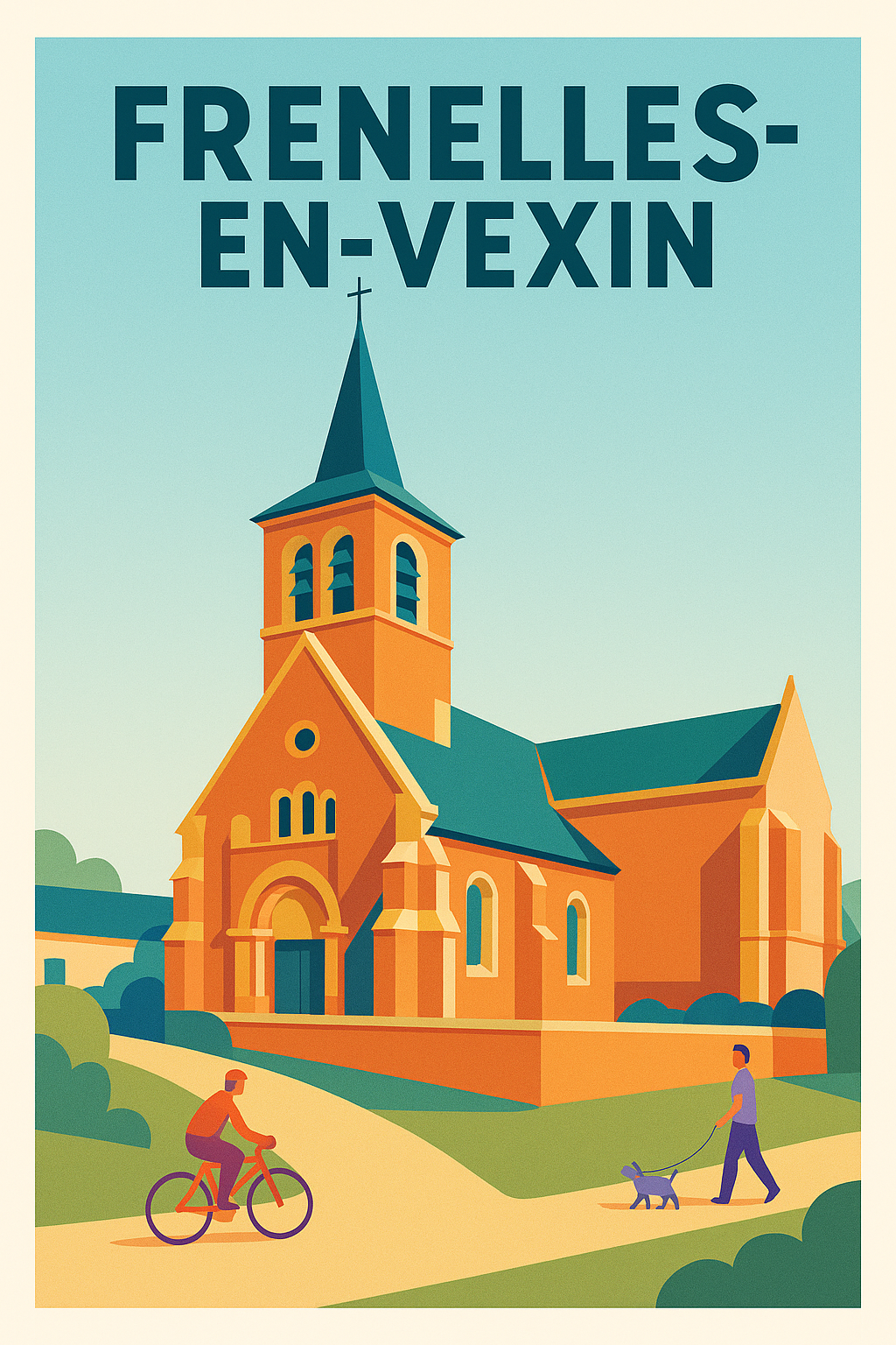 Affiche de Frenelles-en-Vexin - Charme et sérénité rurale