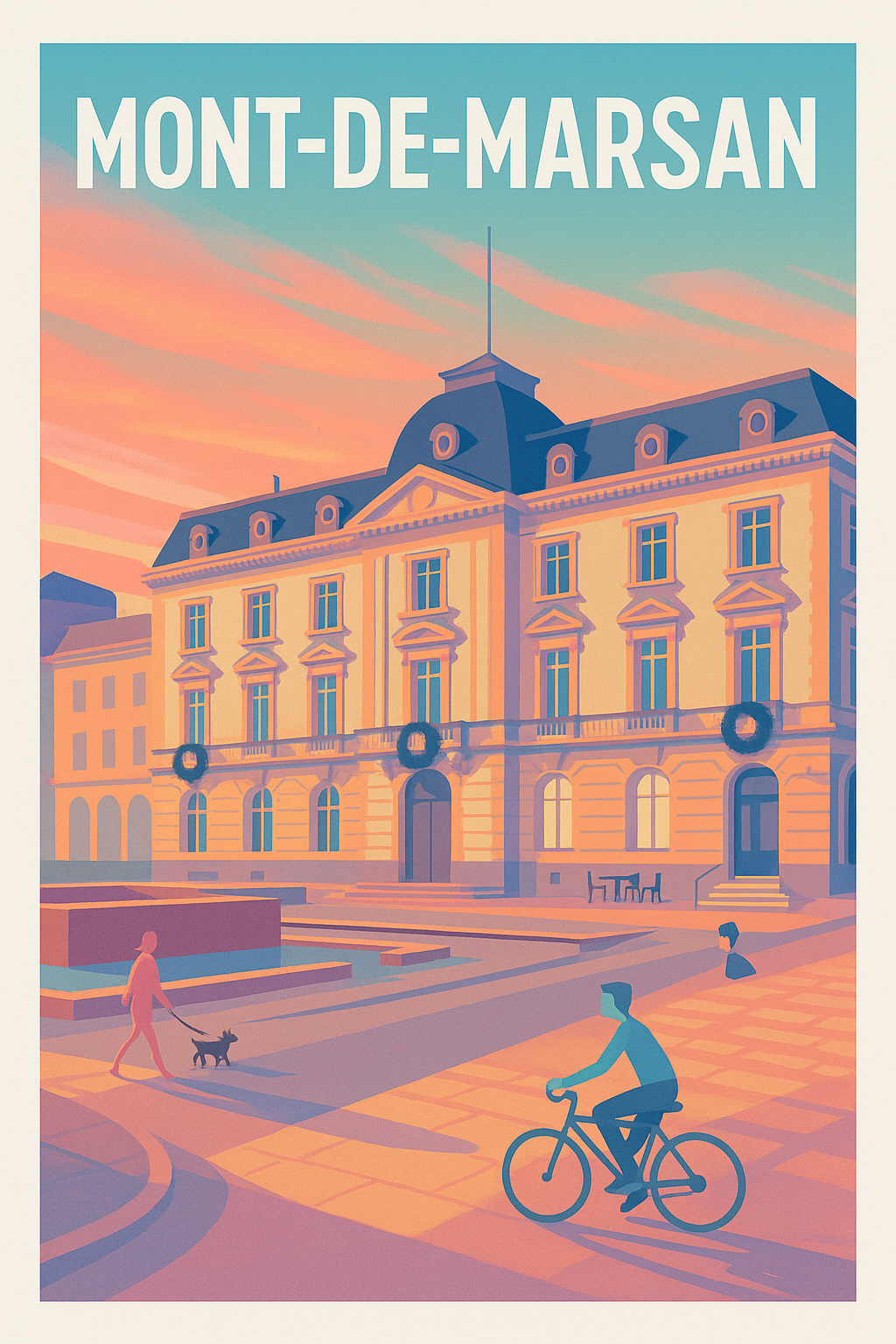 Affiche de Mont-de-Marsan - Ambiance douce du coucher de soleil