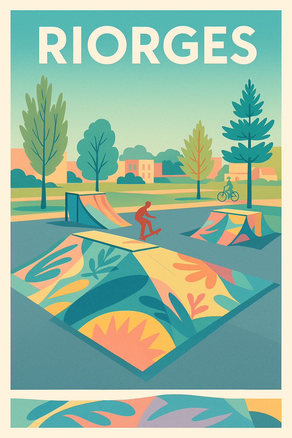 Affiche de Riorges - Esprit Skate et Nature Urbaine