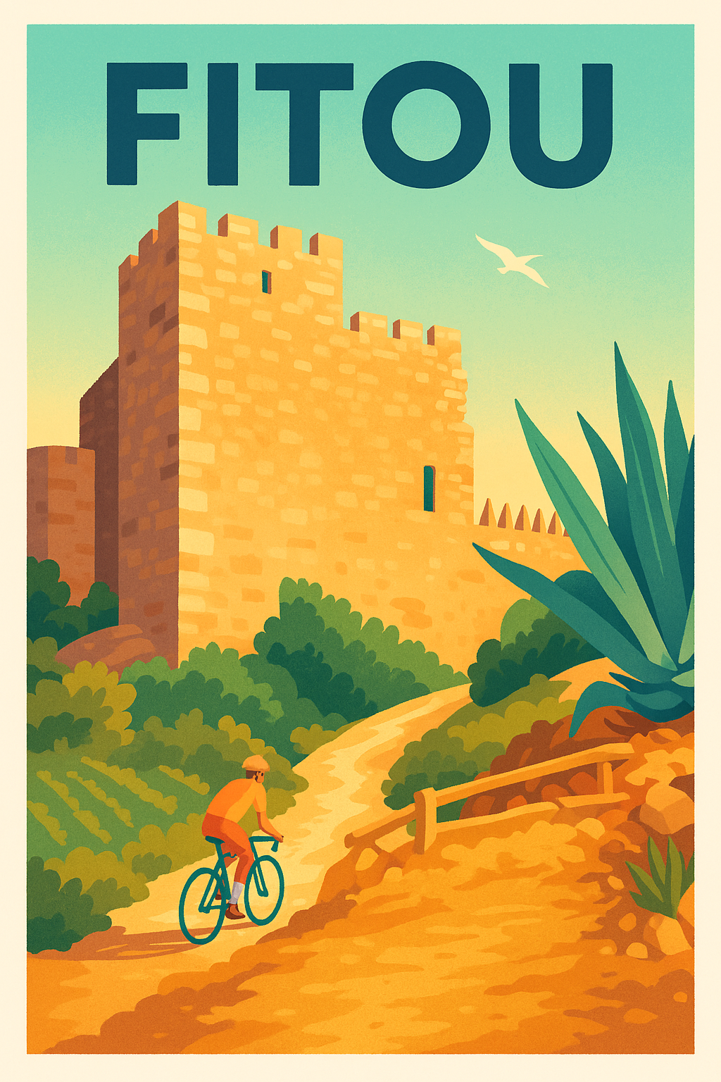 Affiche de Fitou - Évasion et patrimoine en Méditerranée