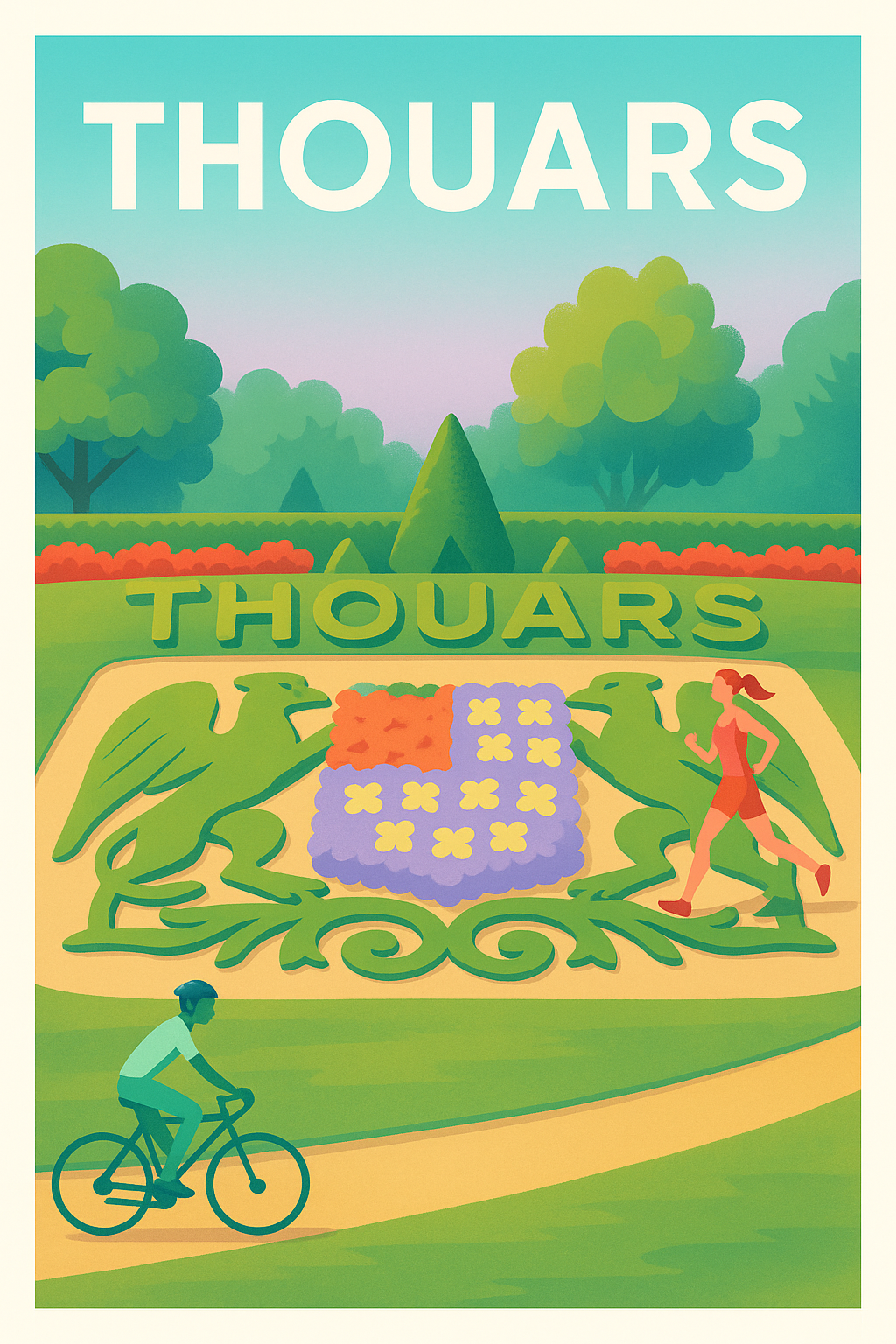 Affiche de Thouars - Évasion Verte et Sportive