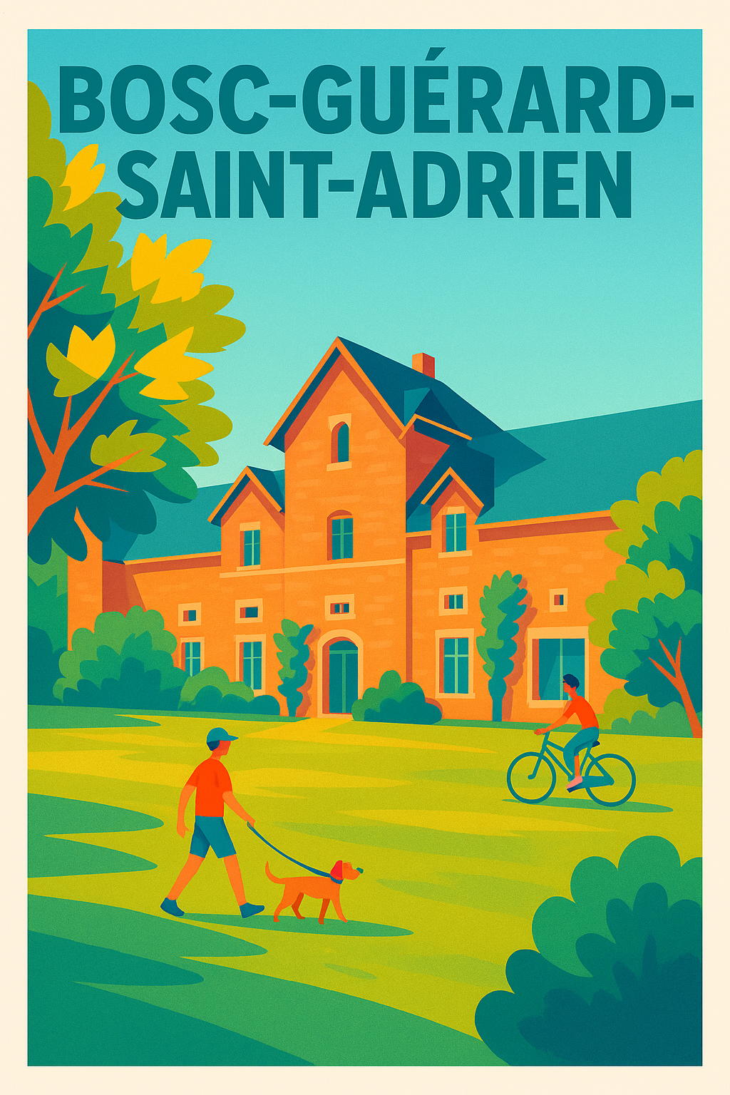 Affiche de Bosc-Guérard-Saint-Adrien - Nature et sérénité à l'honneur