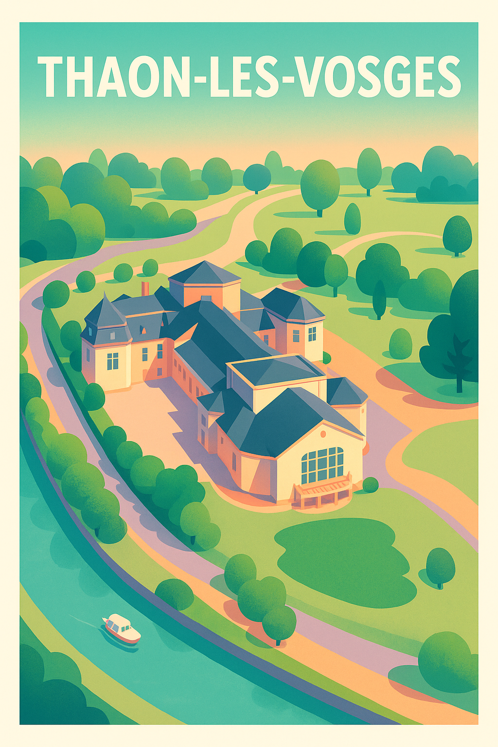 Affiche de Thaon-les-Vosges - L’élégance paisible au fil de l’eau