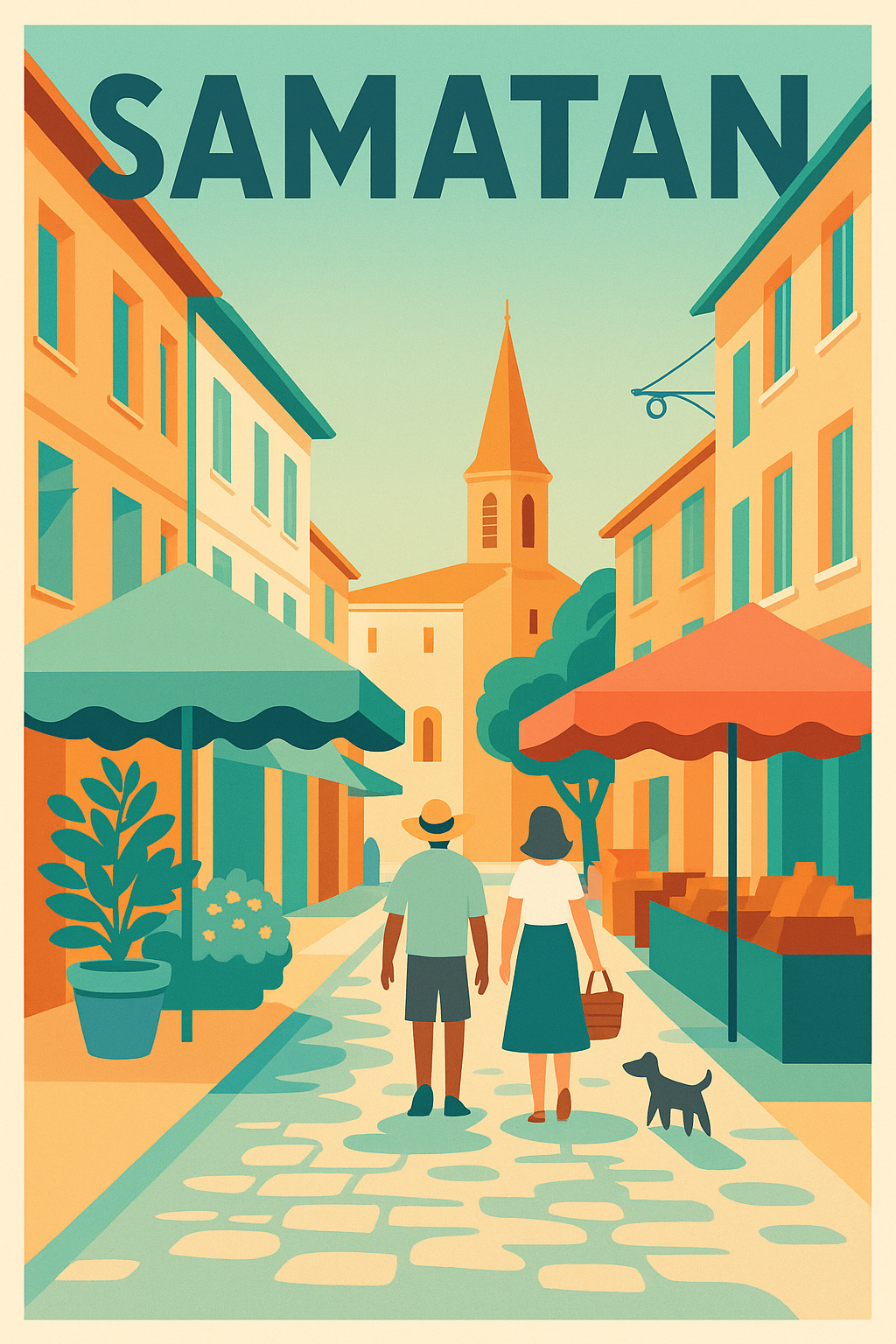 Affiche de Samatan - Promenade paisible au cœur du village gascon