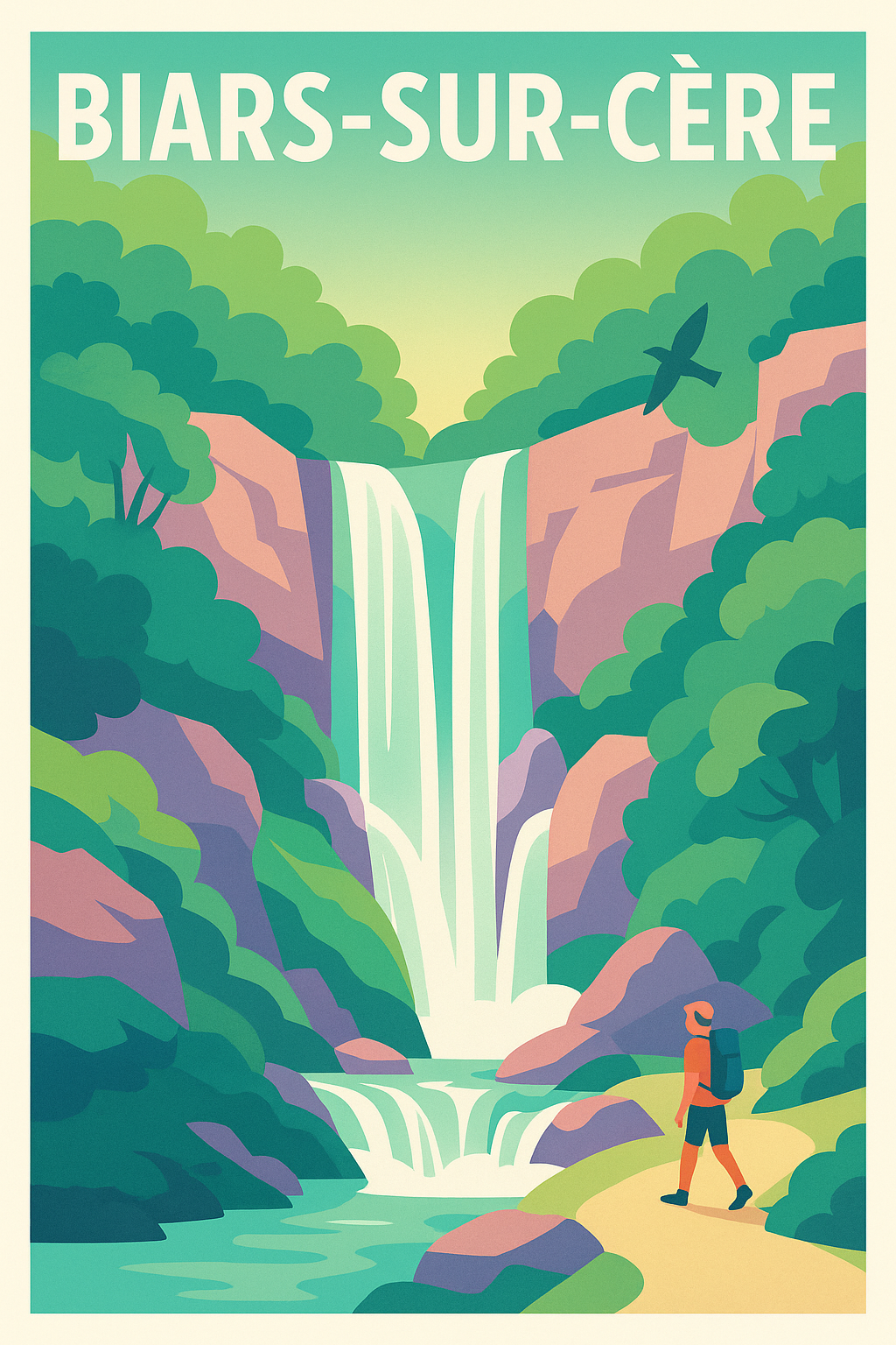Affiche de Biars-sur-Cère - Évasion nature au fil de la cascade