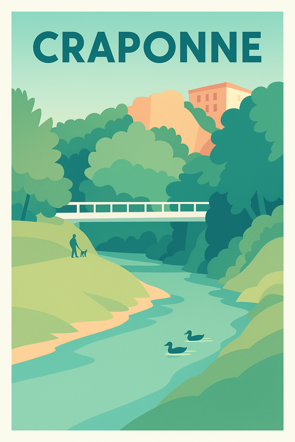 Affiche de Craponne - Tranquillité au fil de l'eau