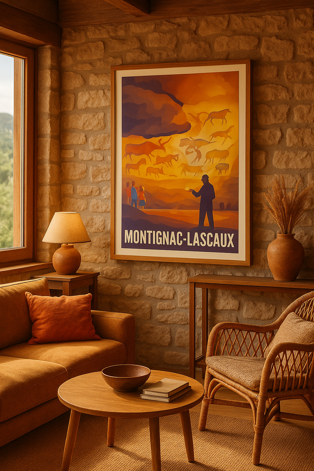 Dordogne France Affiche de Montignac-Lascaux - Un voyage au cœur de la préhistoire