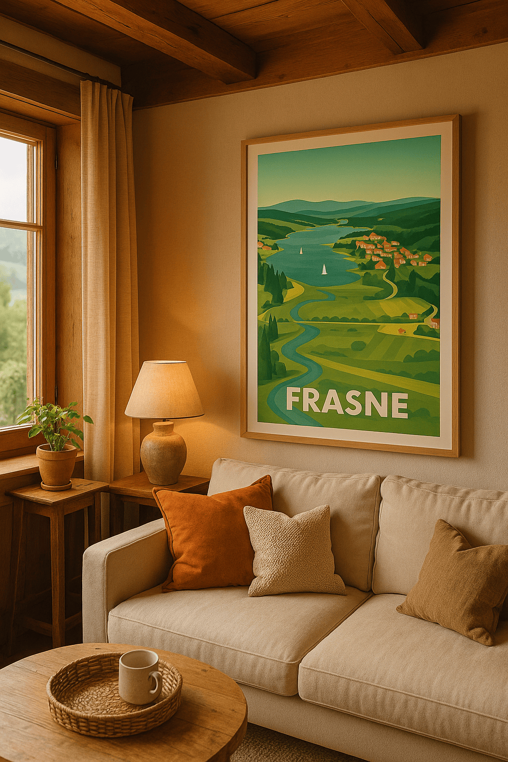 Affiche Frasne — Escapade bucolique au cœur du Doubs · poster d'art de Frasne