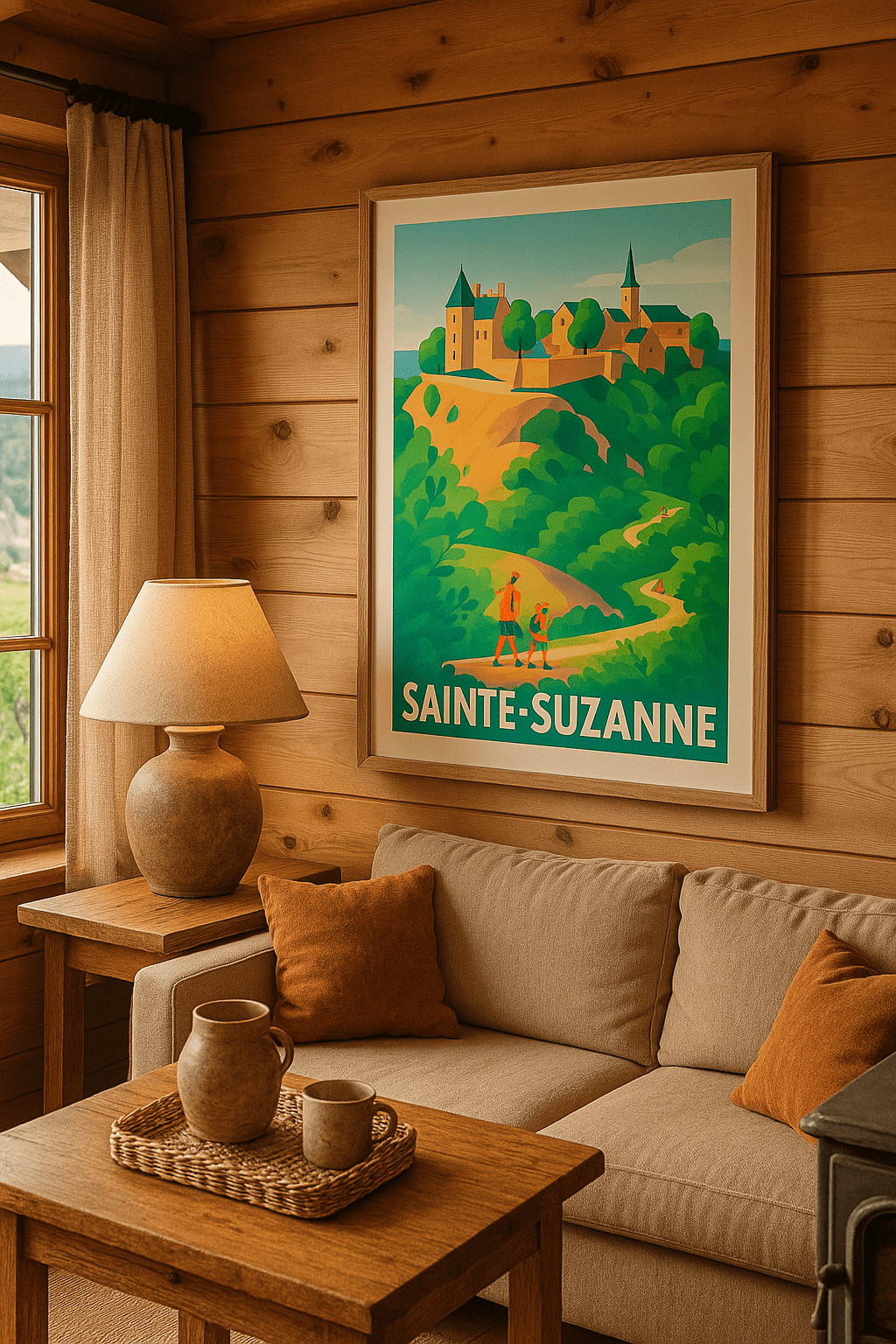 Doubs France Affiche de Sainte-Suzanne - Escapade Nature et Patrimoine