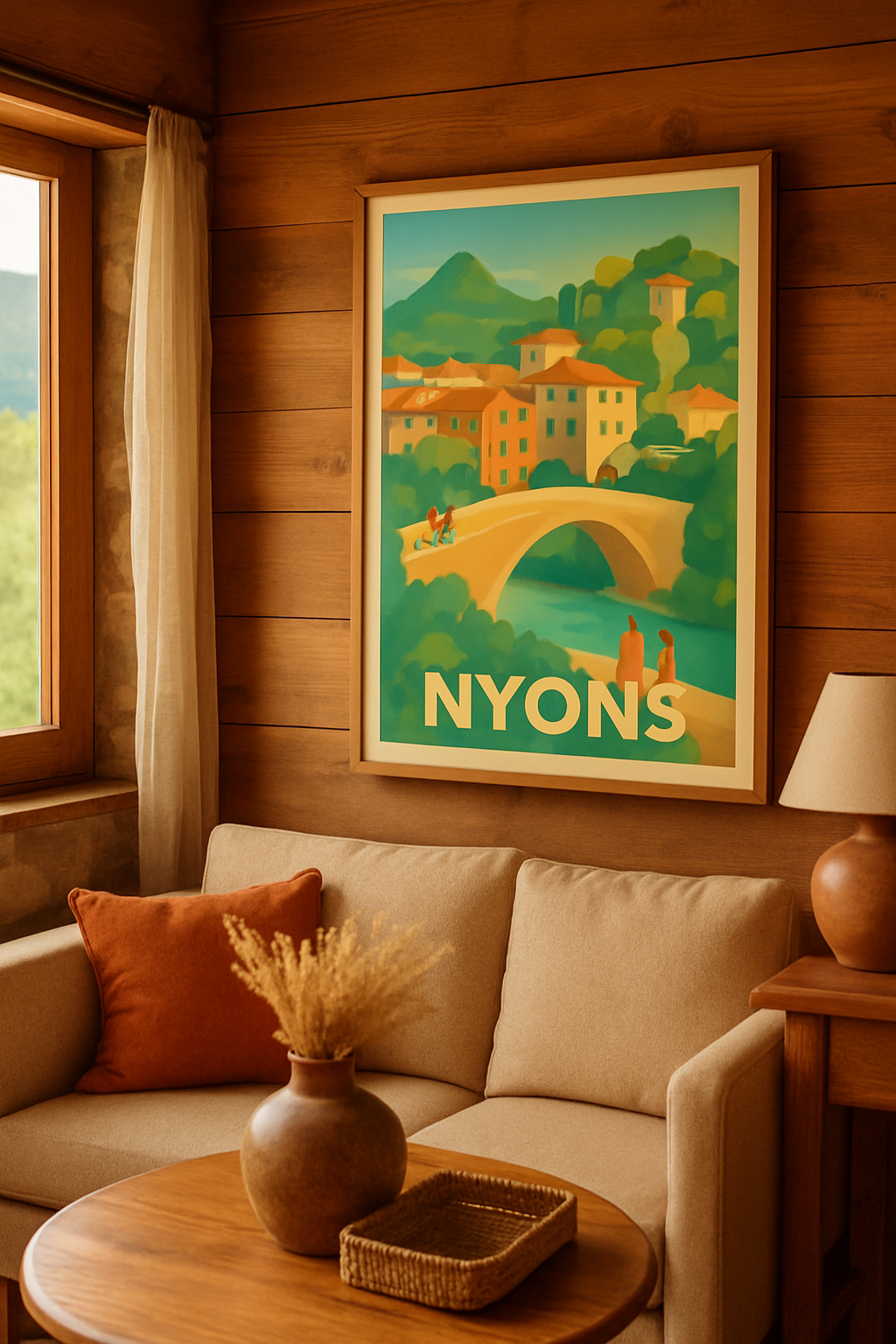 Affiche Nyons — Charme et Sérénité en Provence · poster d'art de Nyons