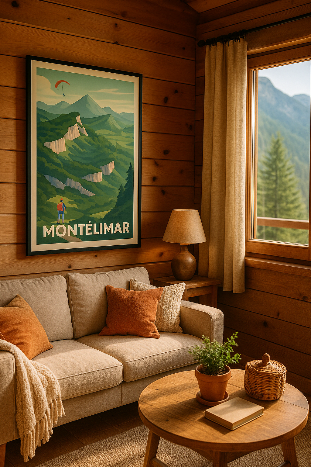 Drôme France Affiche Montélimar - Évasion nature au cœur des montagnes