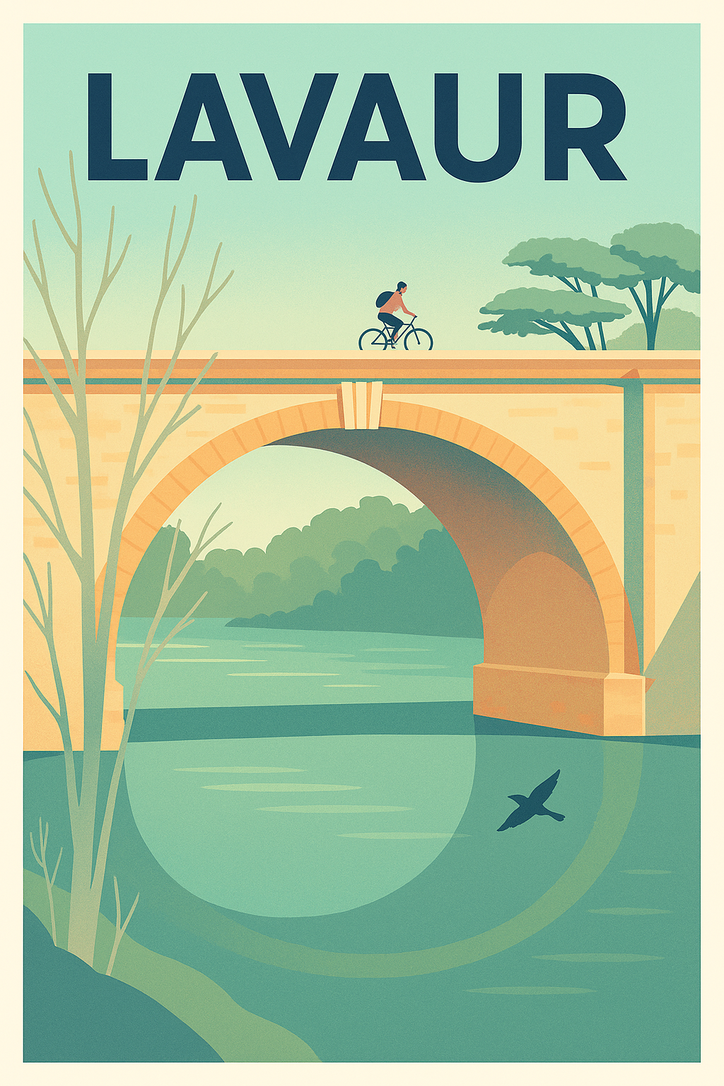Affiche de Lavaur - Sérénité au fil de l'eau
