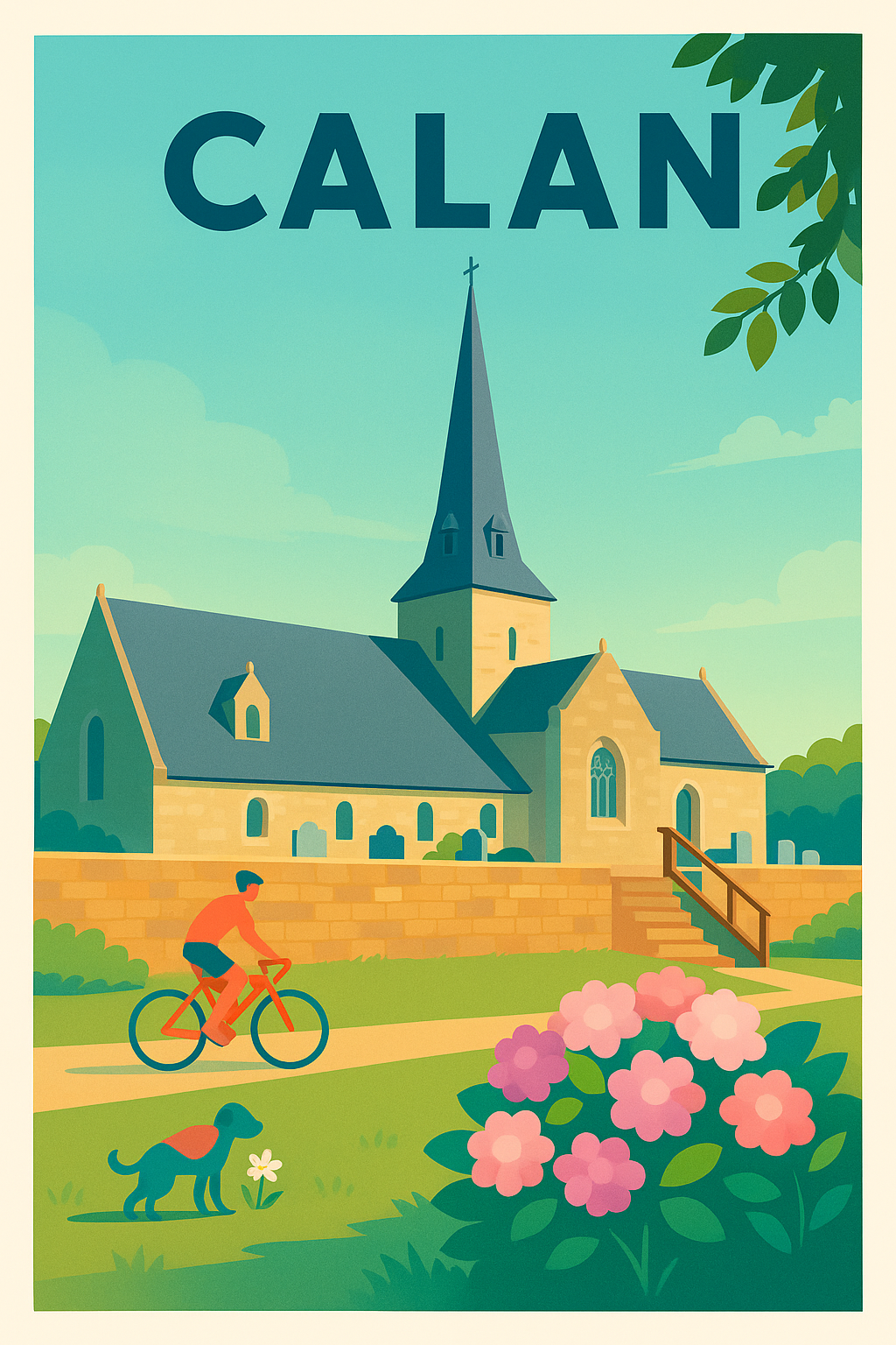 Affiche de Calan - Charme bucolique et patrimoine paisible