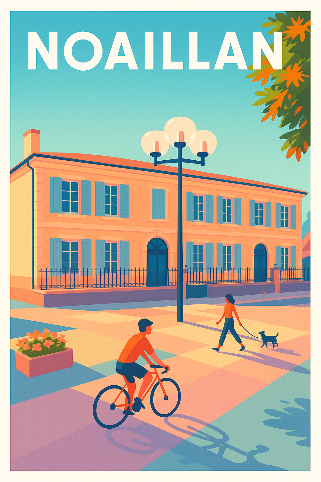 Affiche de Noaillan - Tranquillité et charme au cœur du village