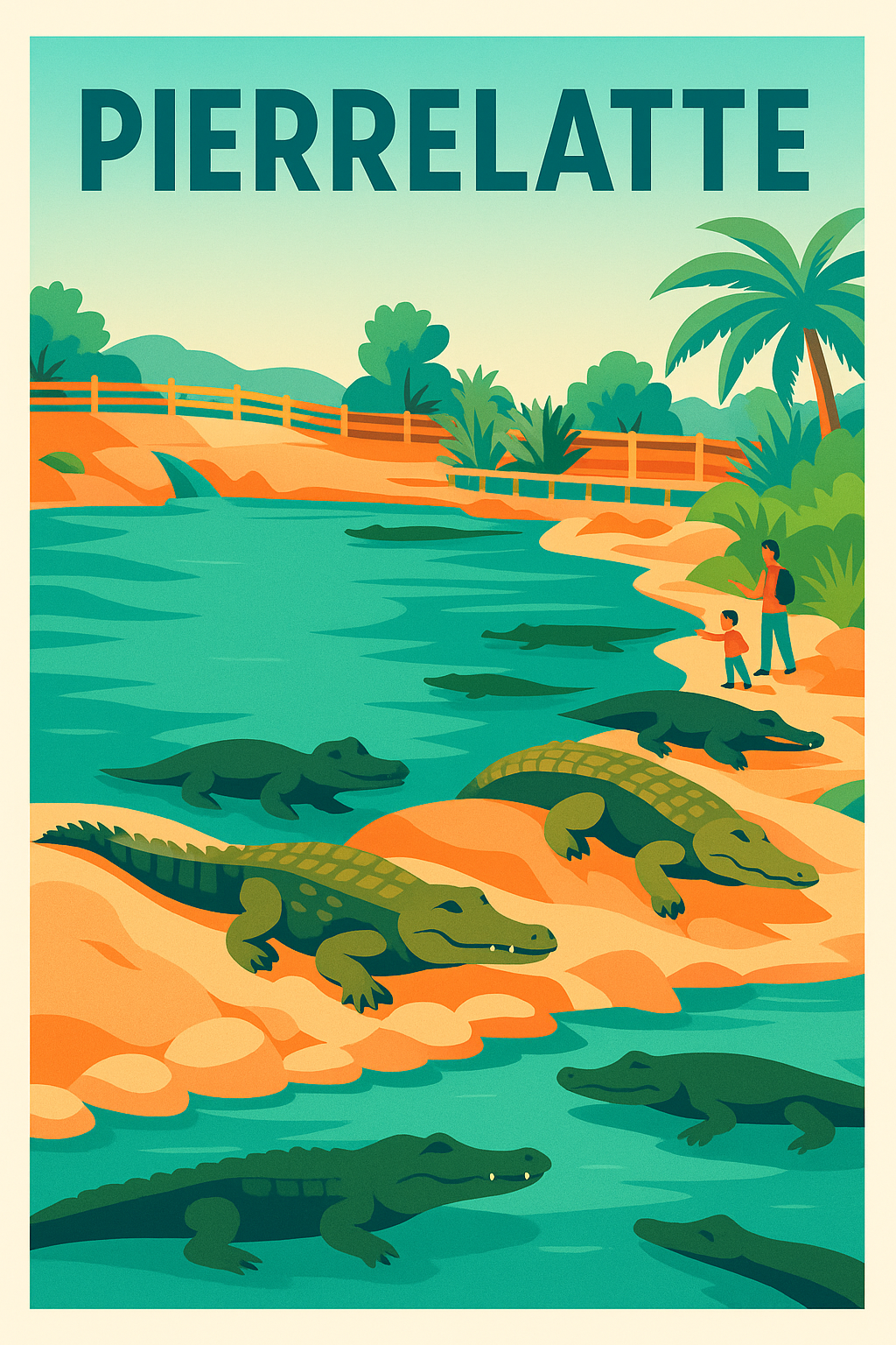 Affiche de Pierrelatte - Aventure au pays des crocodiles