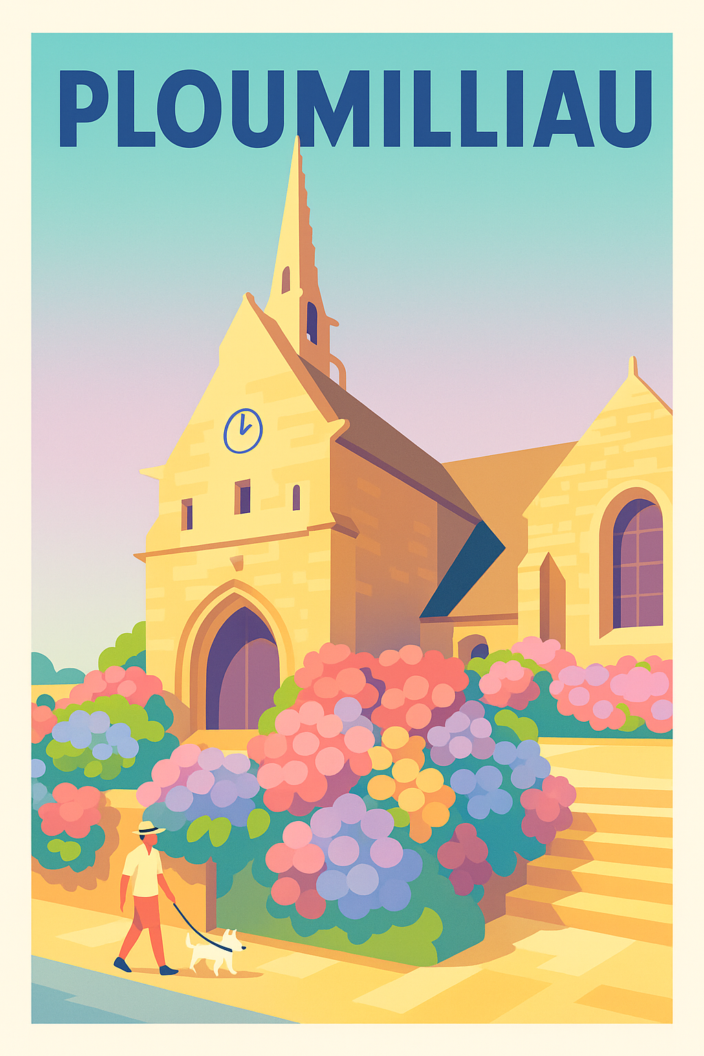 Affiche de Ploumilliau - Harmonie pastorale et florale
