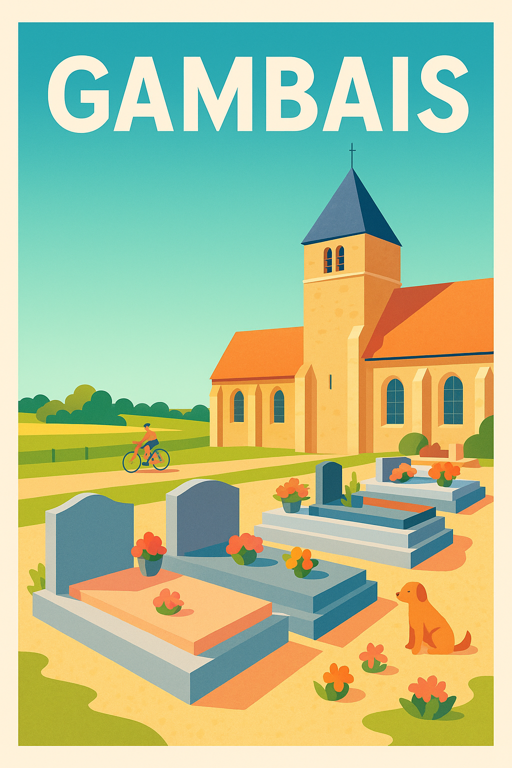 Affiche de Gambais - Charme paisible et campagne authentique