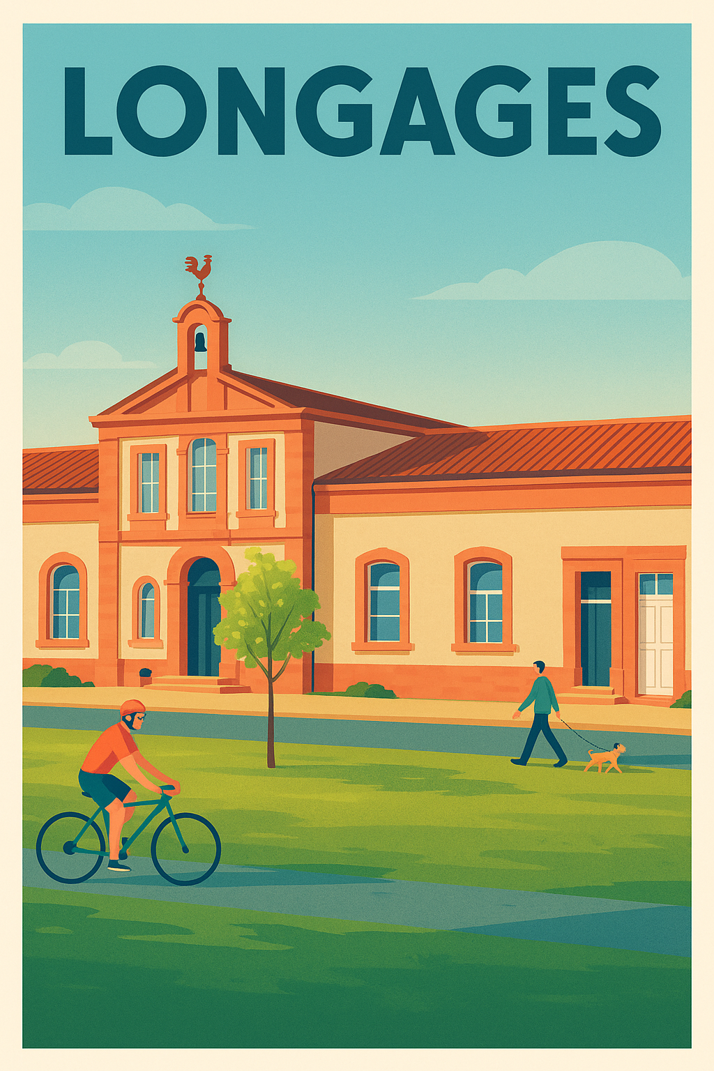 Affiche de Longages - Douceur de vie au cœur de la ville