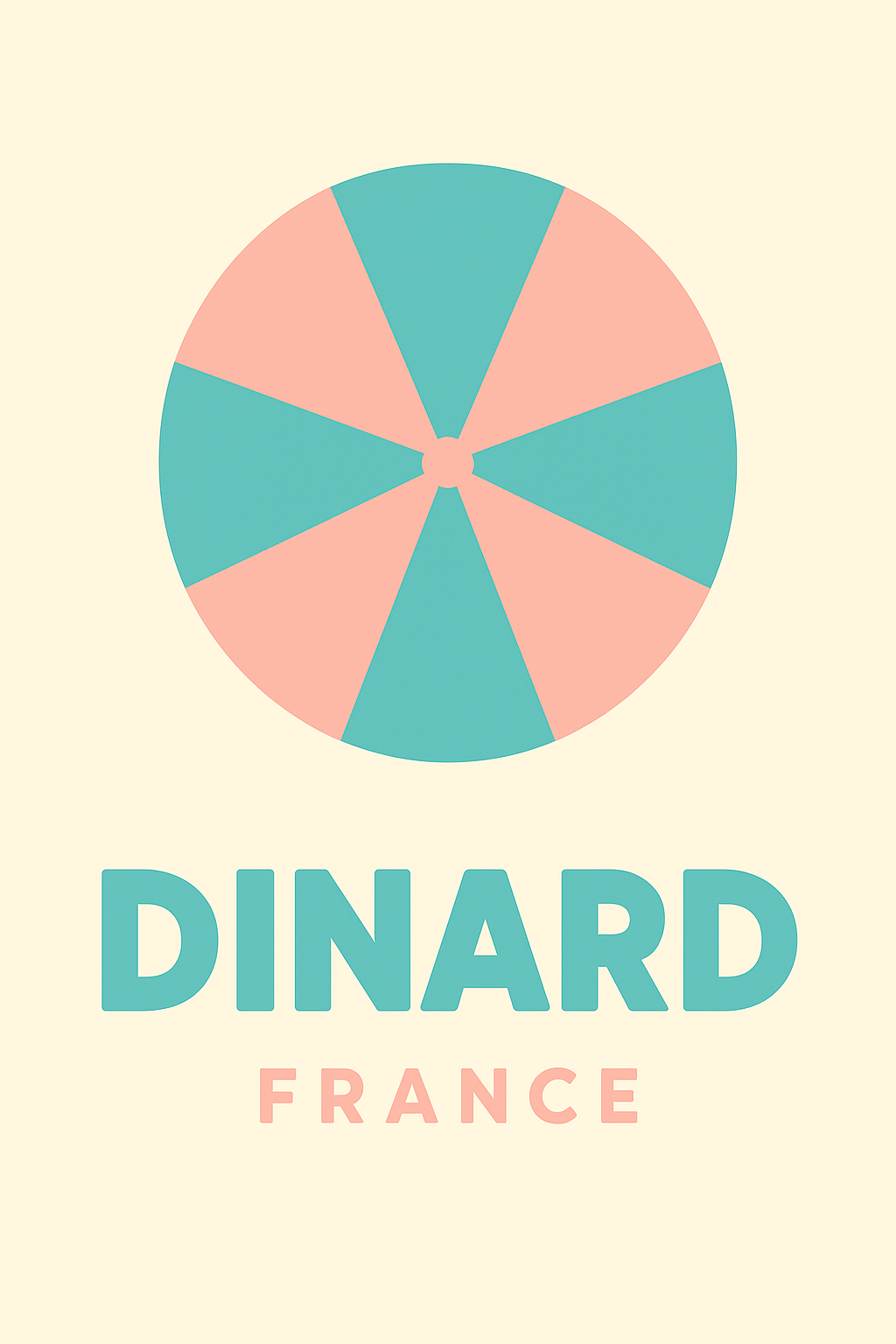 Affiche de Dinard - Élégance et simplicité en bord de mer
