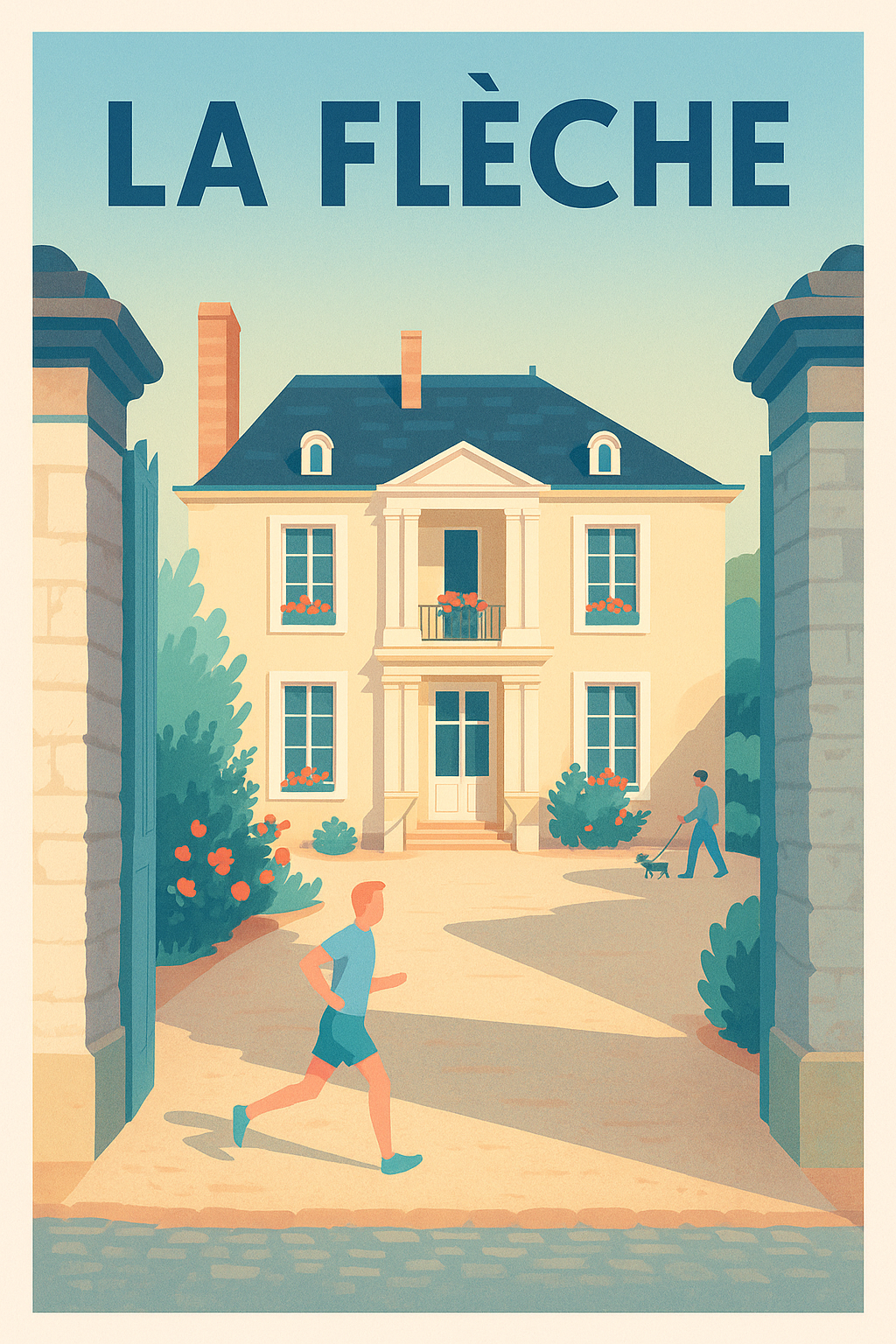 Affiche de La Flèche - Charme et tranquillité en Sarthe