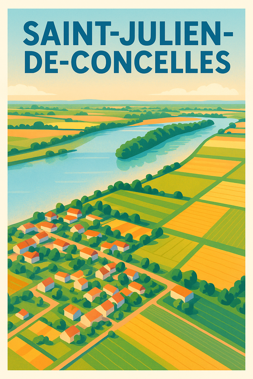 Affiche de Saint-Julien-de-Concelles - Tranquillité et nature au fil de l'eau