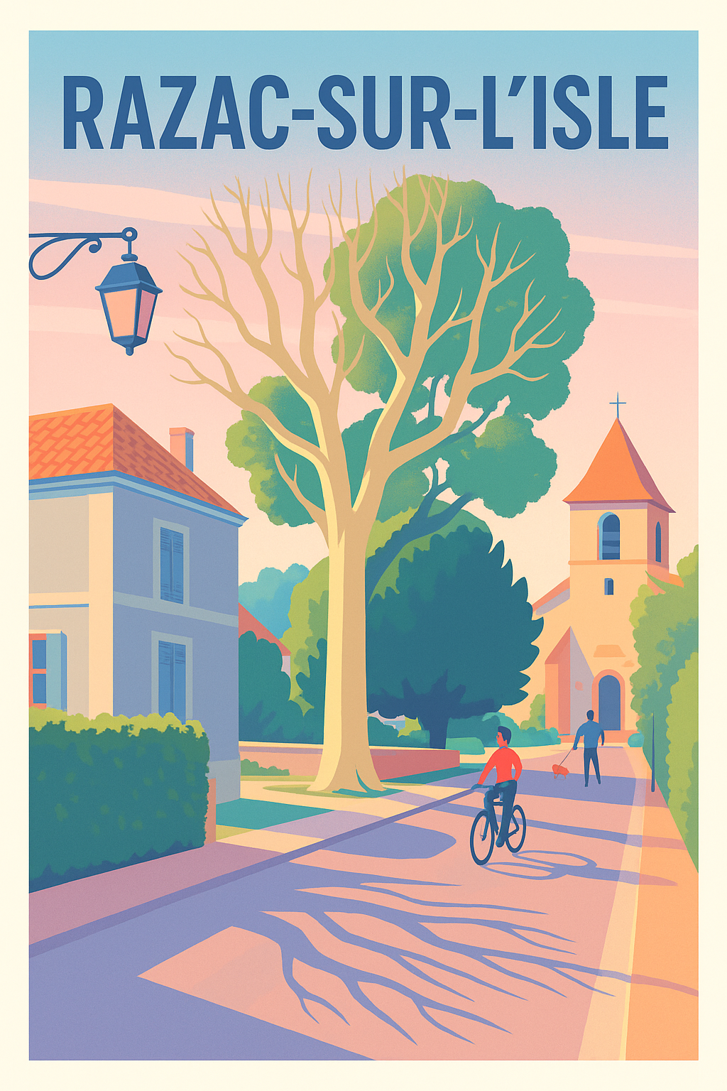 Affiche de Razac-sur-l'Isle - Douceur et calme au cœur du village