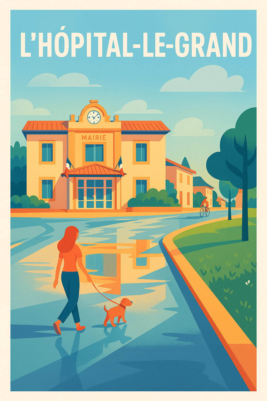 Affiche de L'Hôpital-le-Grand - Charme et douceur à la mairie