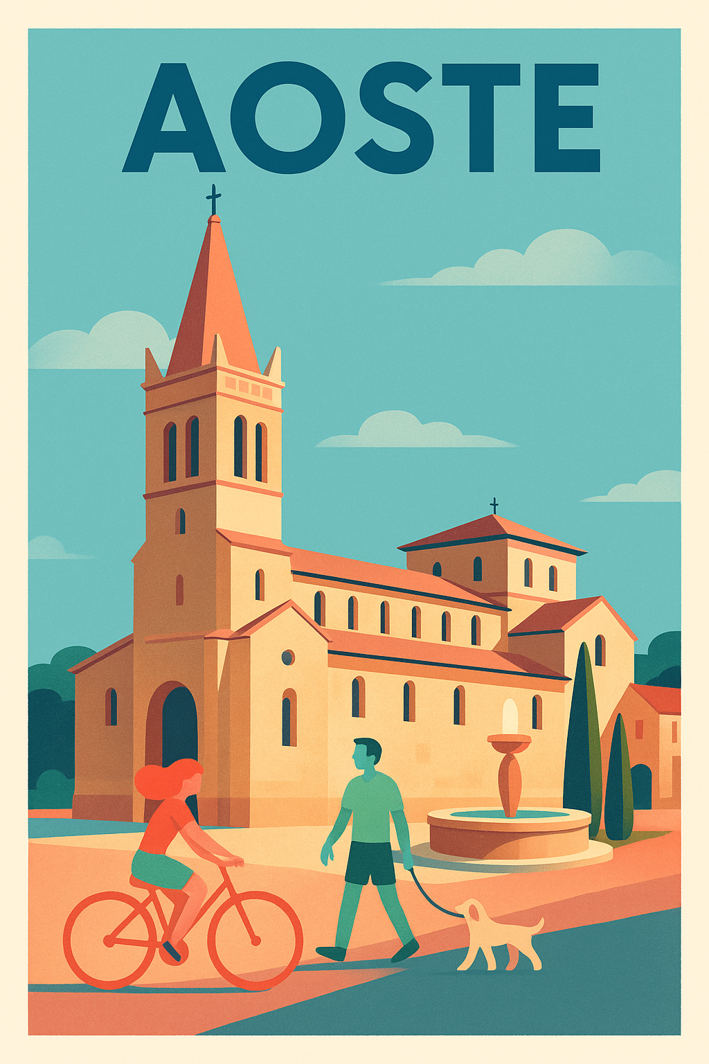 Affiche de Aoste - Charme et douceur de vivre alpine