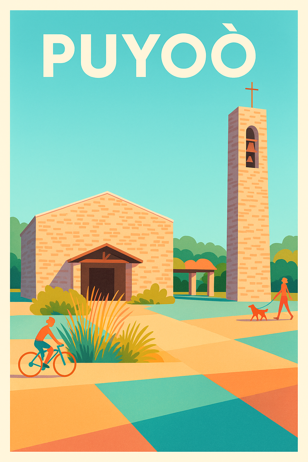 Affiche de Puyoò - Charme paisible et nature authentique