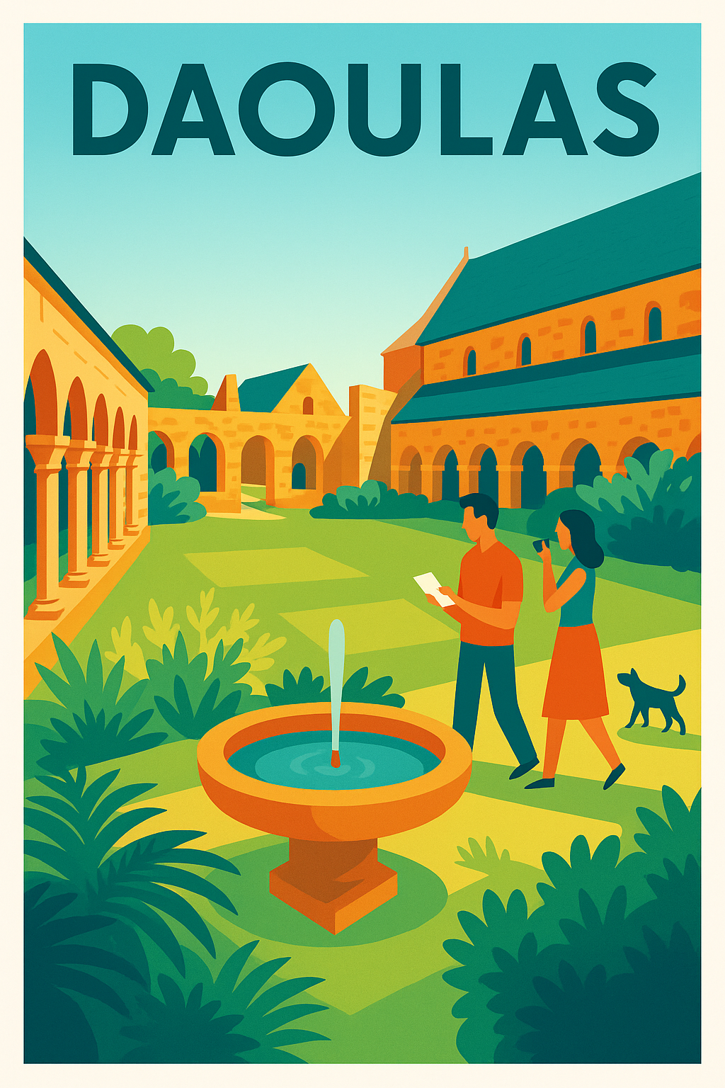 Affiche de Daoulas - Charme historique au cœur du cloître