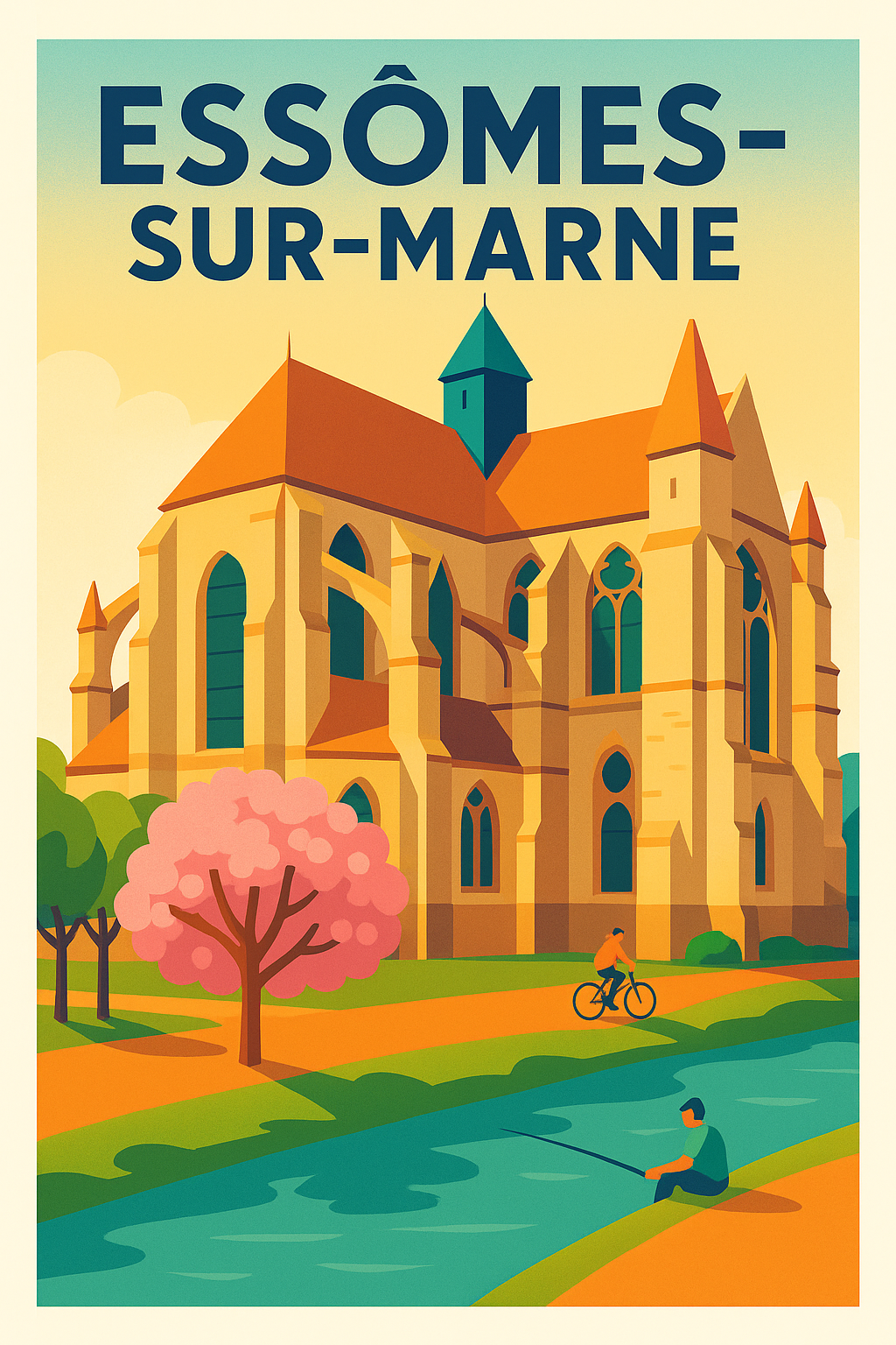 Affiche de Essômes-sur-Marne - Charme et sérénité au fil de l'eau