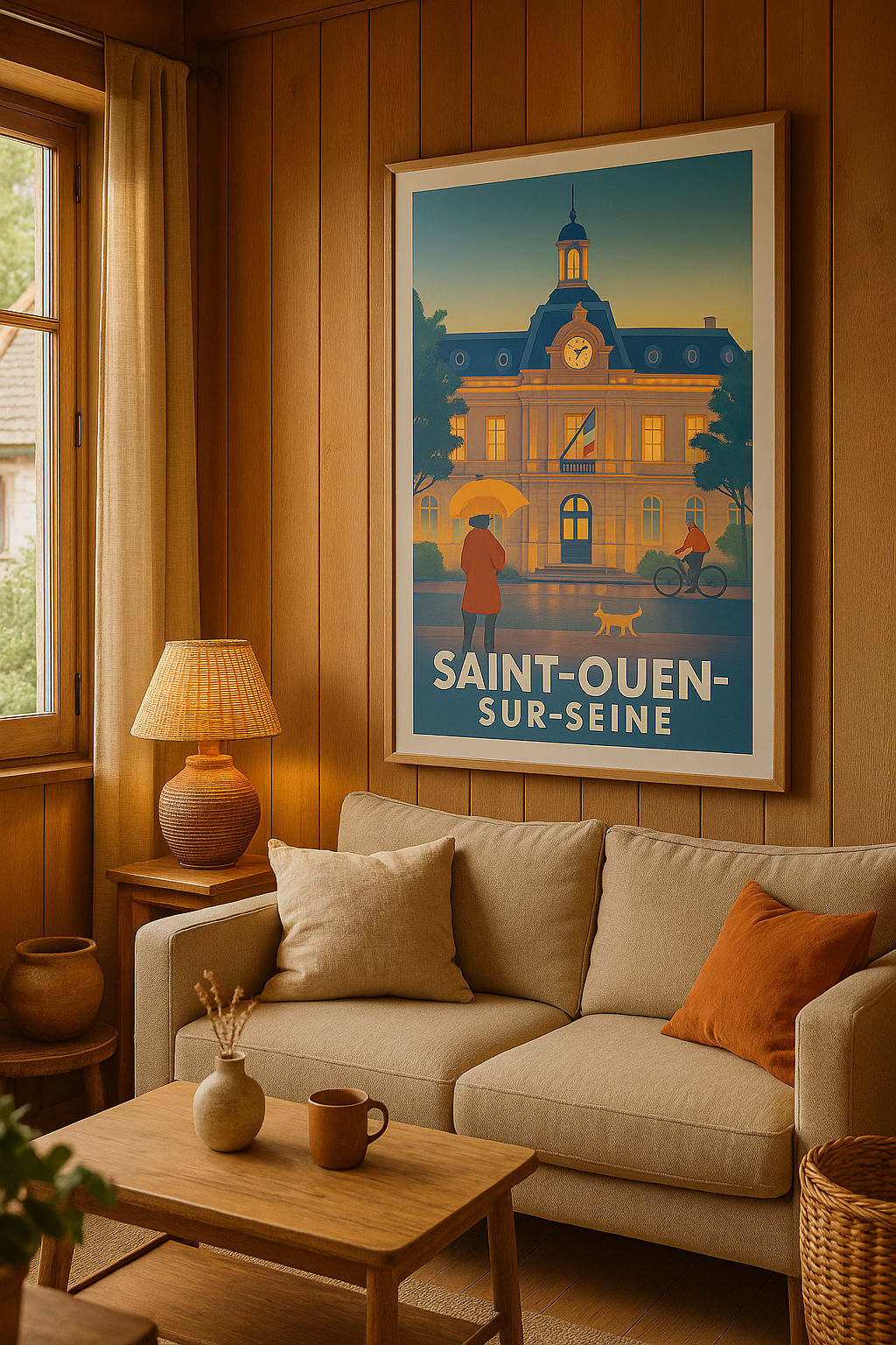 Mise en situation Affiche Saint-Ouen-sur-Seine - Charme et sérénité au cœur de la ville