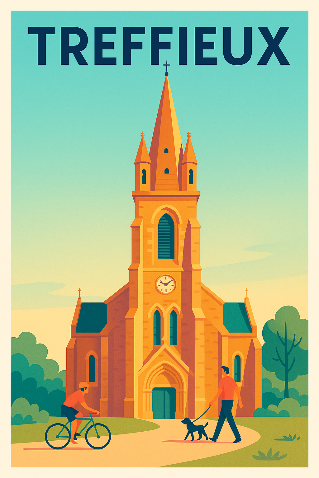 Affiche de Treffieux - Charme authentique et architecture emblématique