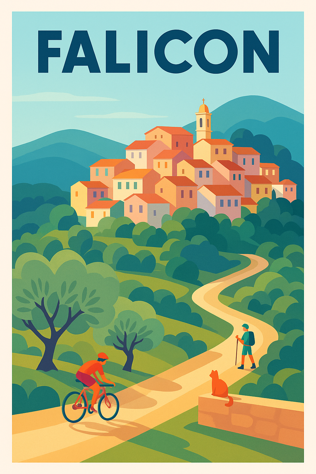 Affiche de Falicon - L'évasion nature au cœur des collines